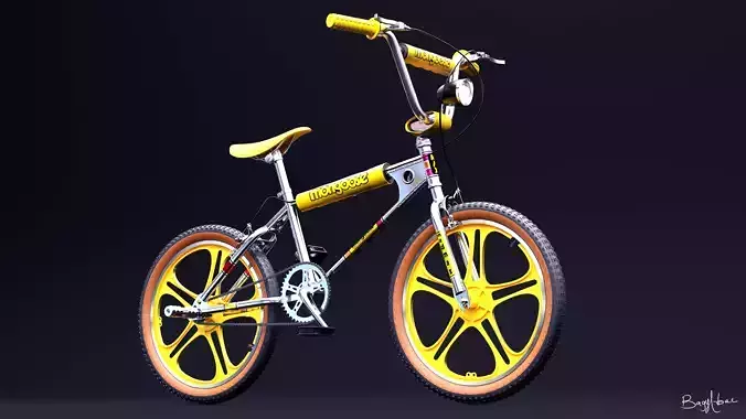 Mongoose BMX Stranger Things Mad-Max Edition Low-poly 3D model
