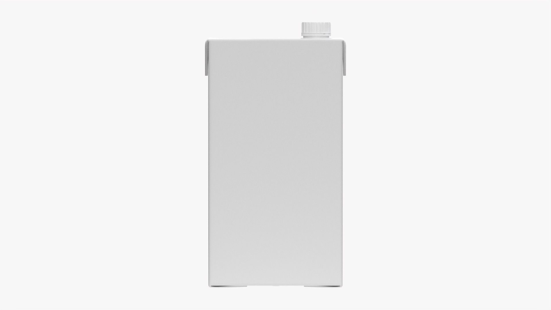 Tetra Pak juice cardboard box packaging with cap 2000ml 3D model_3