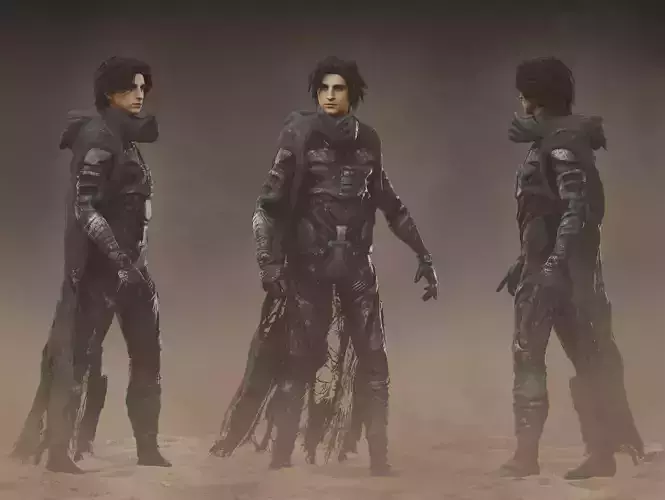 Paul Atreides Low-poly 3D model