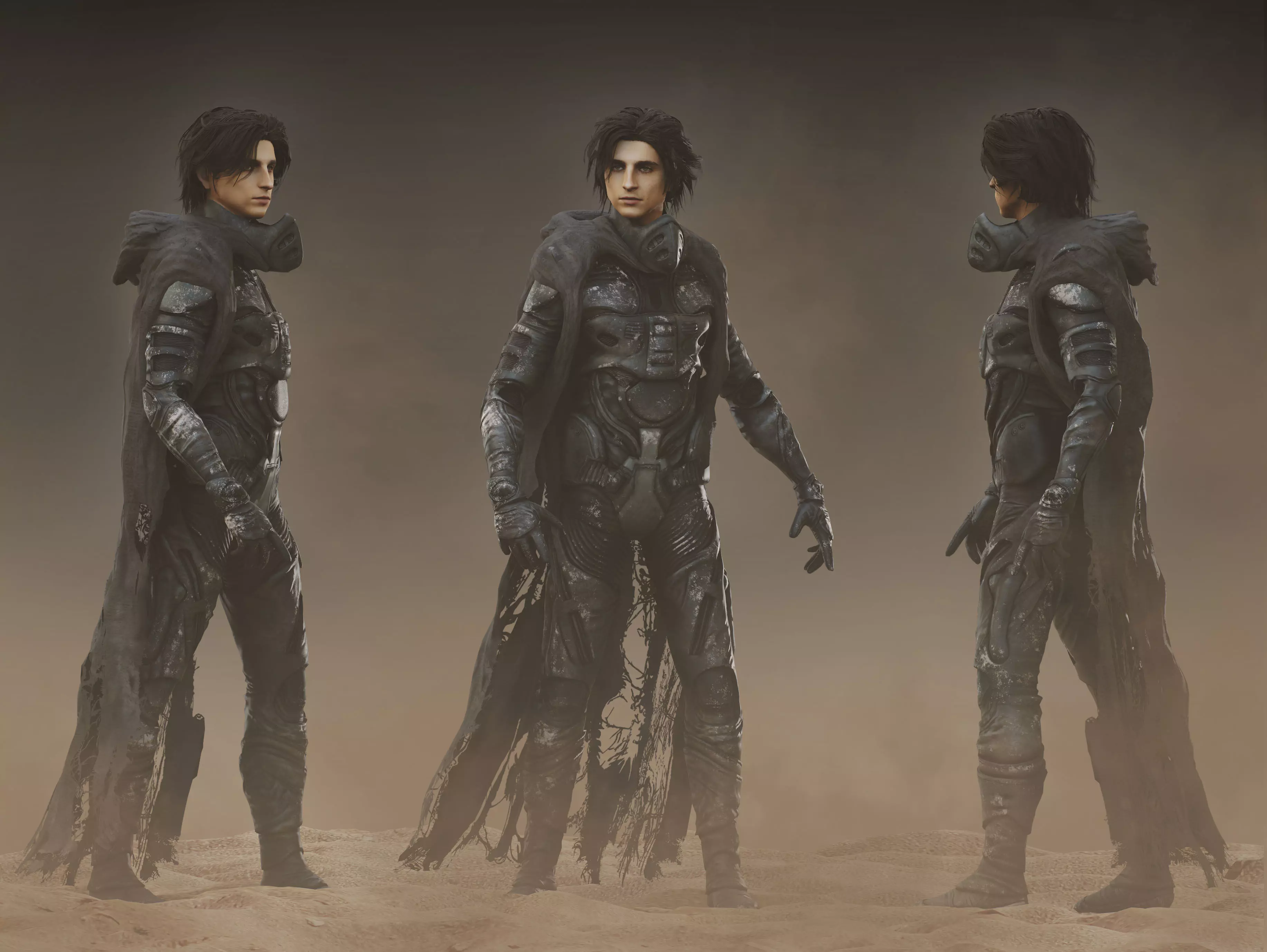 Paul Atreides Low-poly 3D model_0