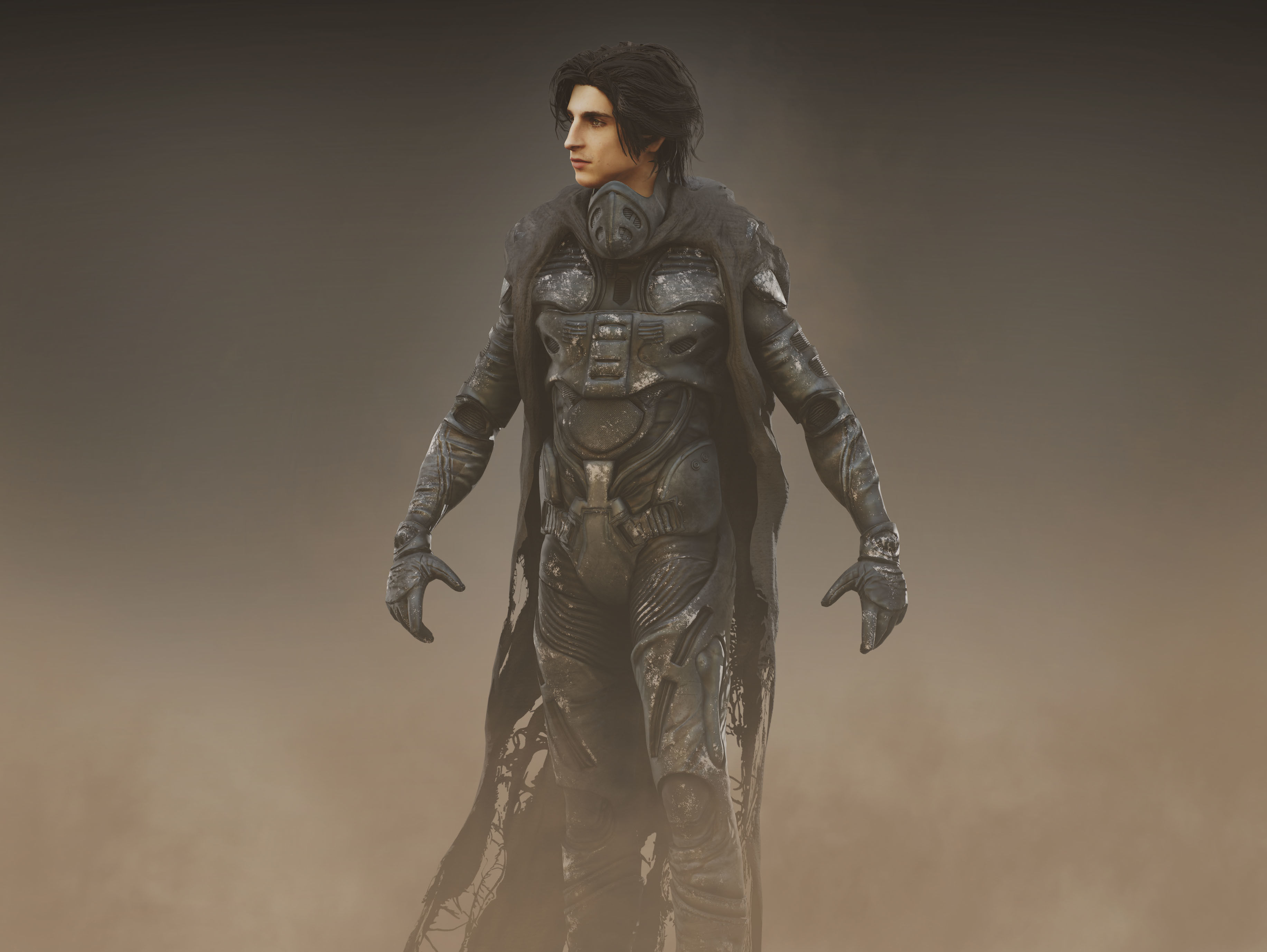 Paul Atreides Low-poly 3D model_3