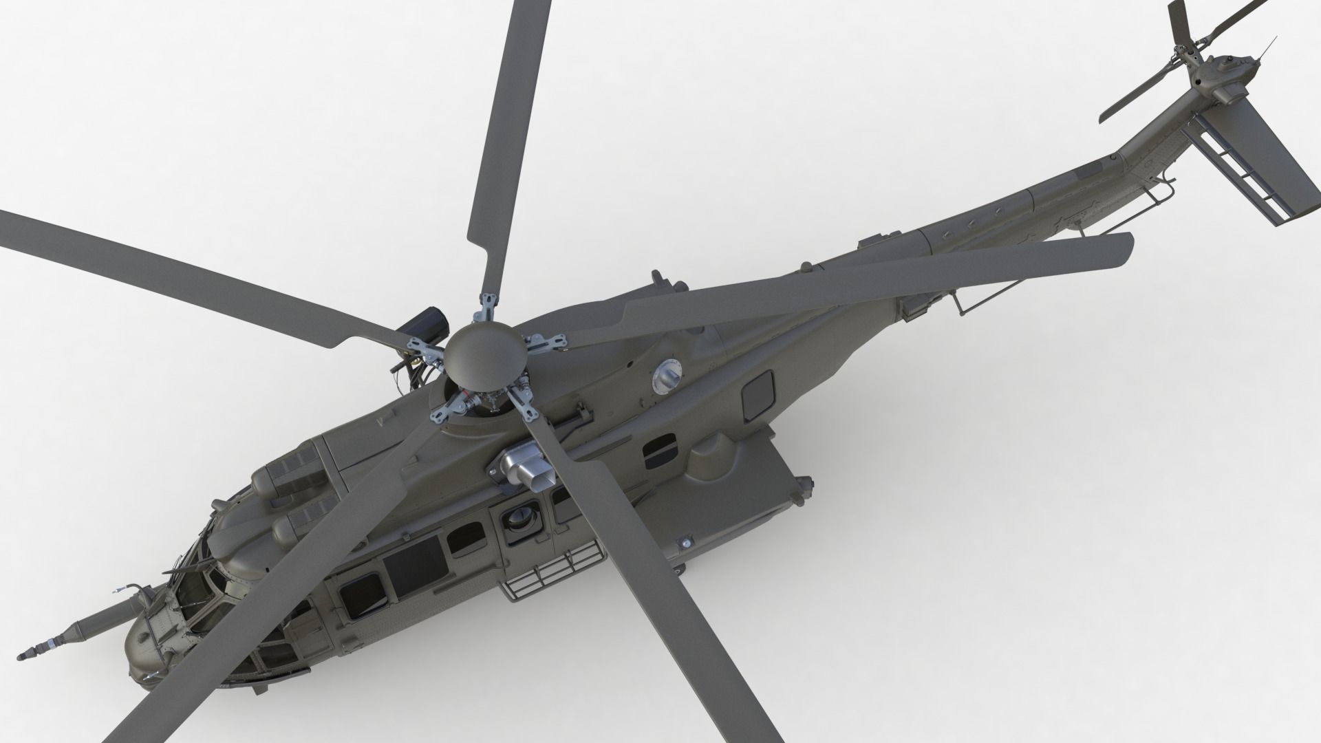 Eurocopter EC 725 High Detail 3ds max Vray 3D model_54