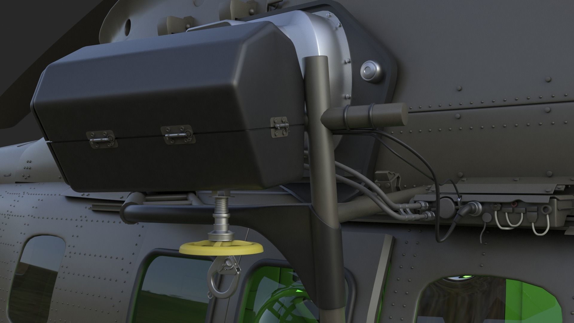 Eurocopter EC 725 High Detail 3ds max Vray 3D model_42