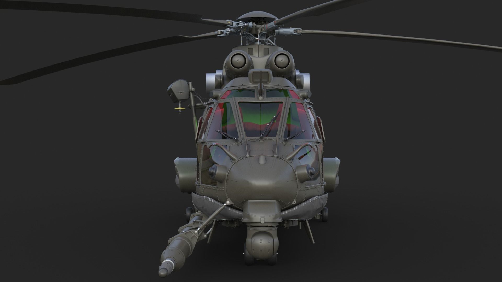 Eurocopter EC 725 High Detail 3ds max Vray 3D model_15