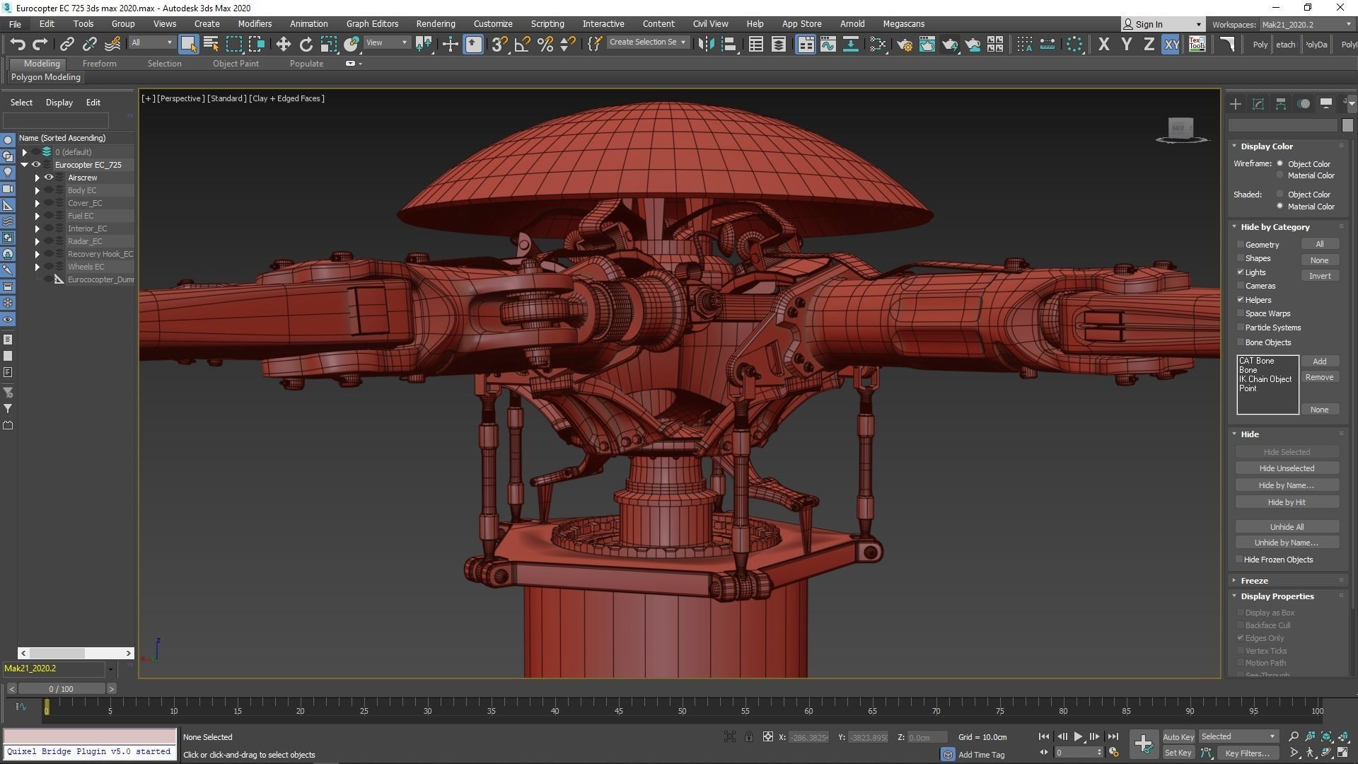 Eurocopter EC 725 High Detail 3ds max Vray 3D model_100