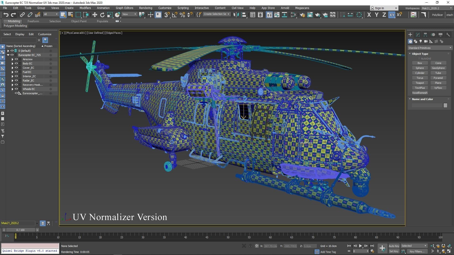 Eurocopter EC 725 High Detail 3ds max Vray 3D model_80