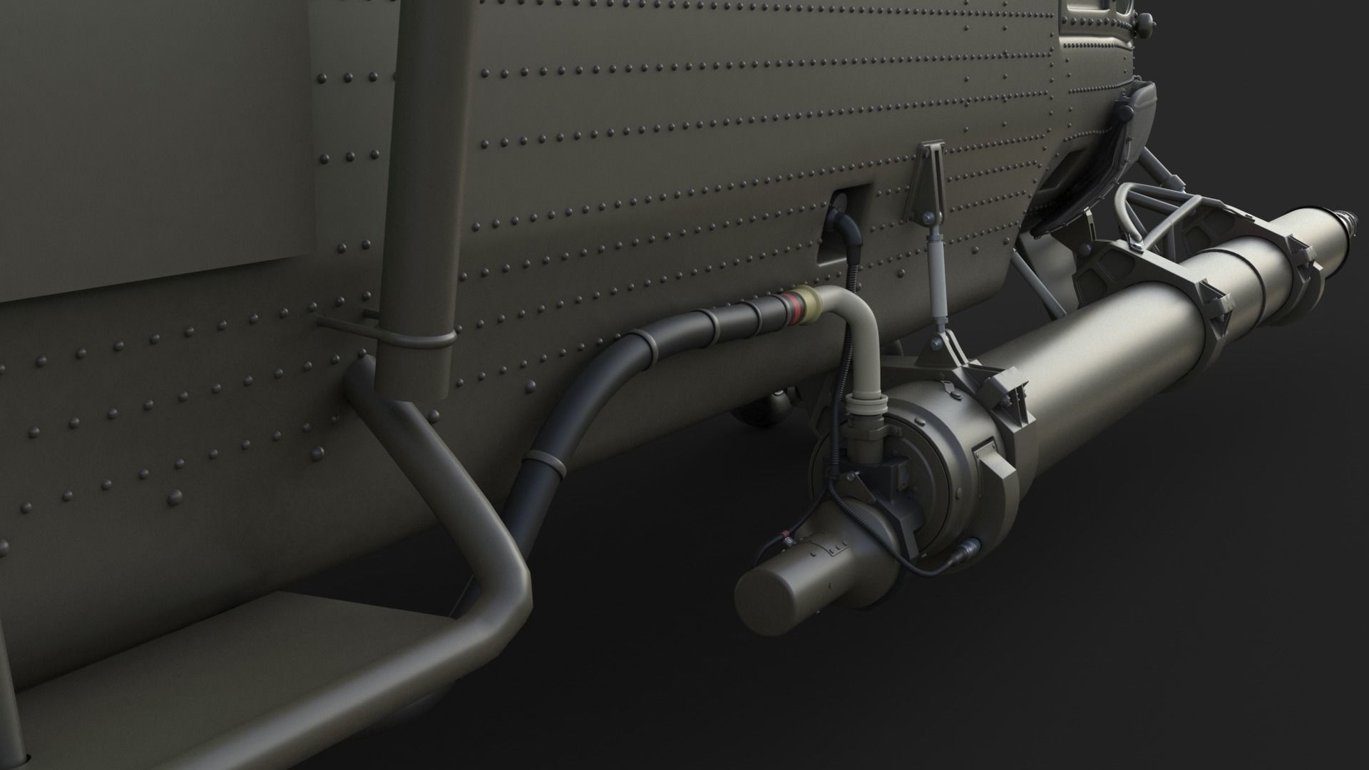 Eurocopter EC 725 High Detail 3ds max Vray 3D model_44
