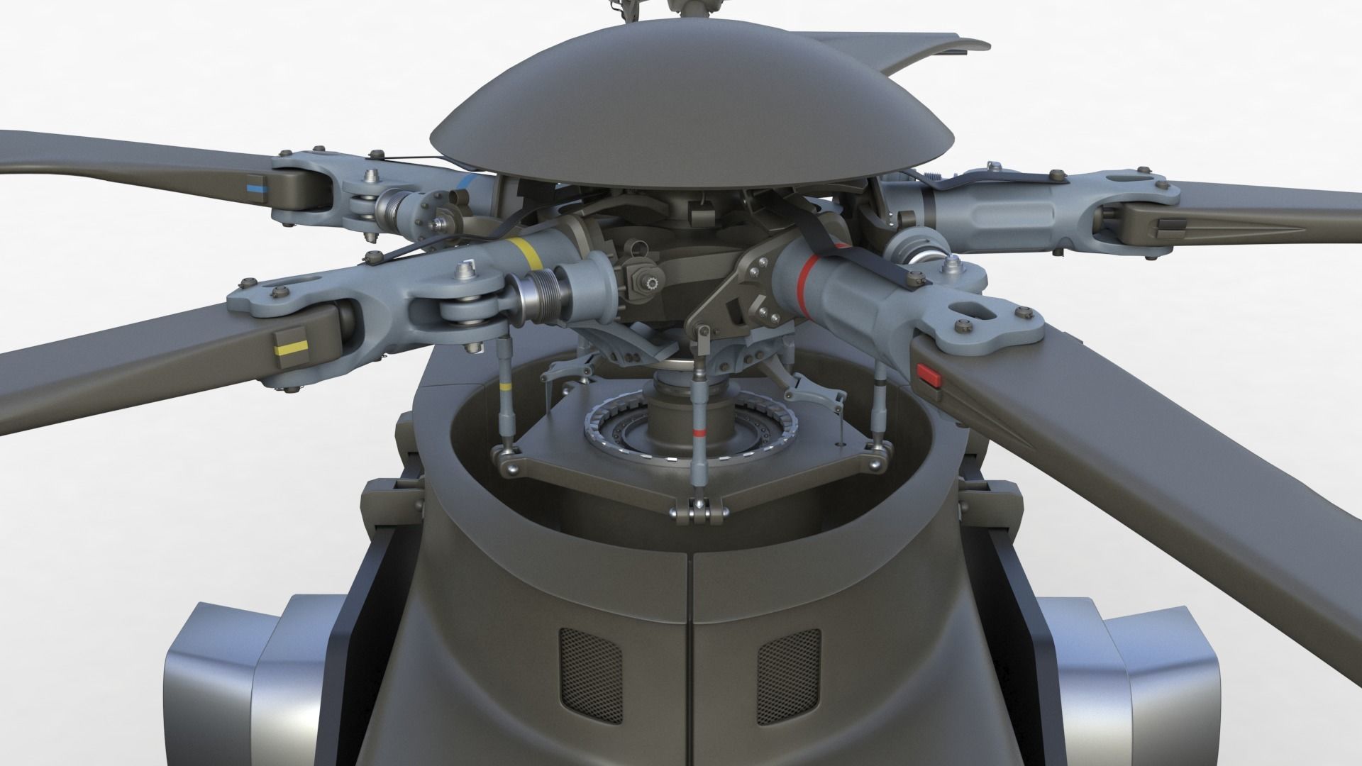 Eurocopter EC 725 High Detail 3ds max Vray 3D model_34