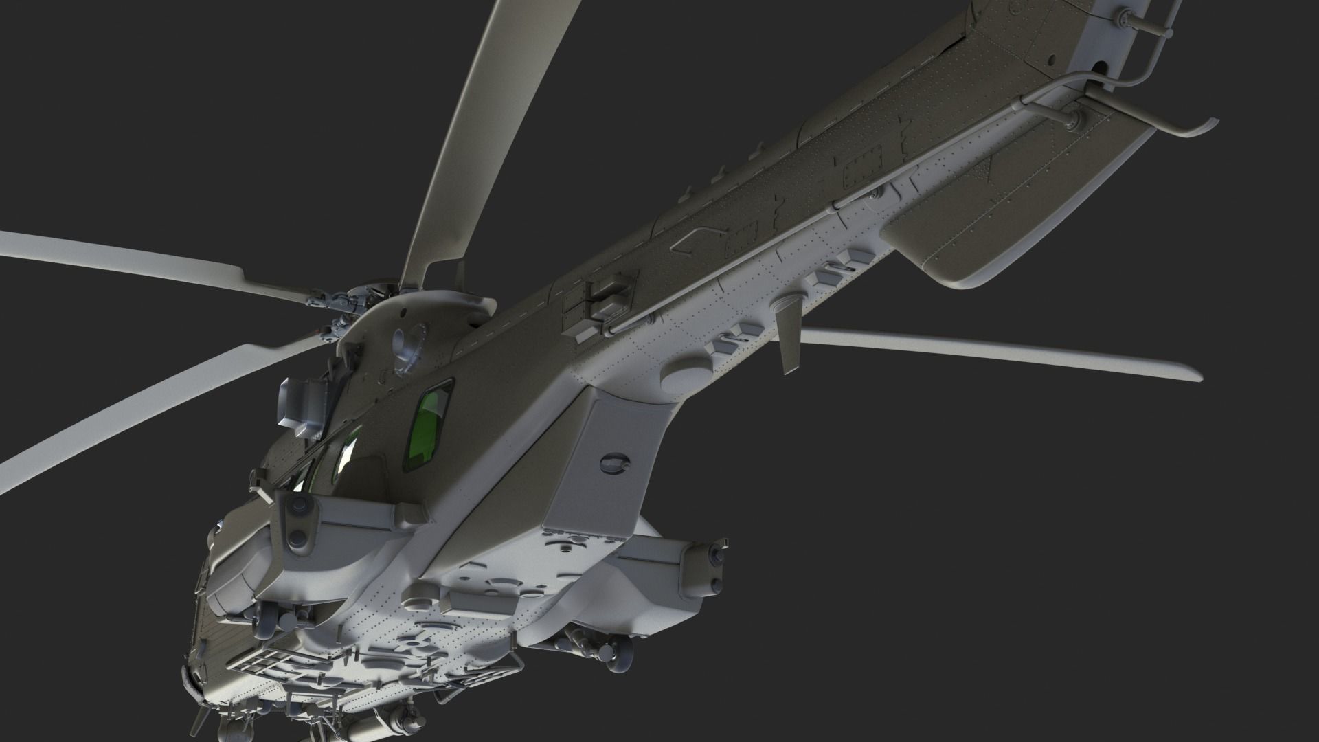 Eurocopter EC 725 High Detail 3ds max Vray 3D model_53