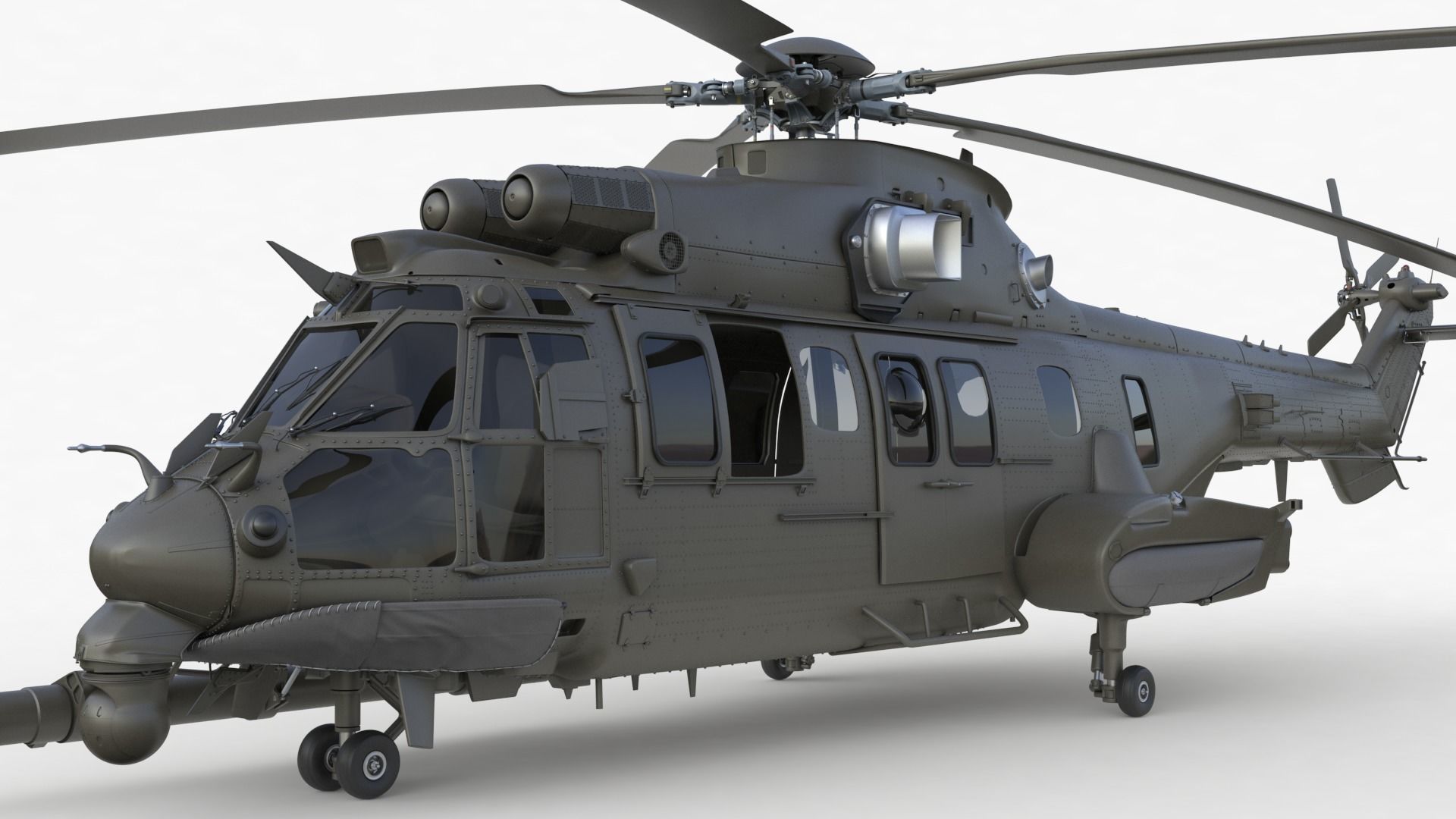 Eurocopter EC 725 High Detail 3ds max Vray 3D model_18