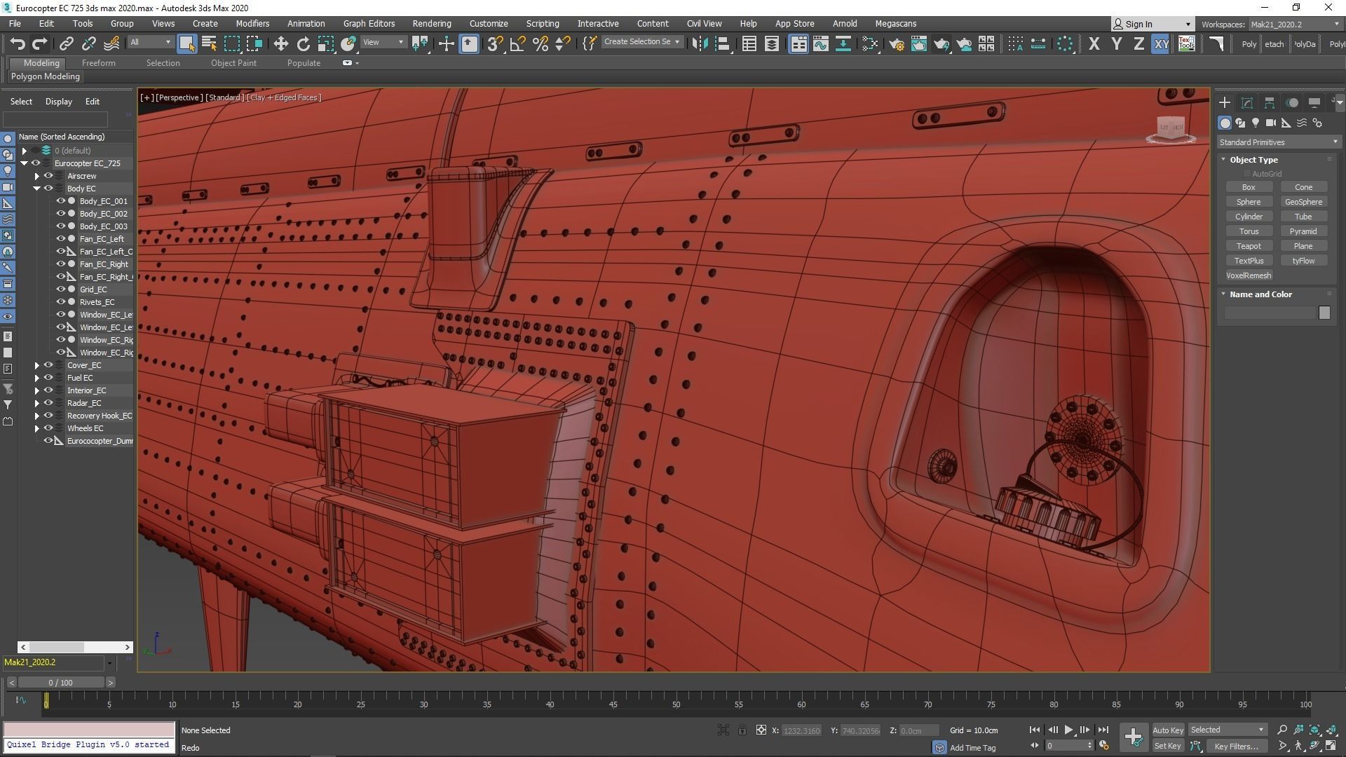 Eurocopter EC 725 High Detail 3ds max Vray 3D model_144