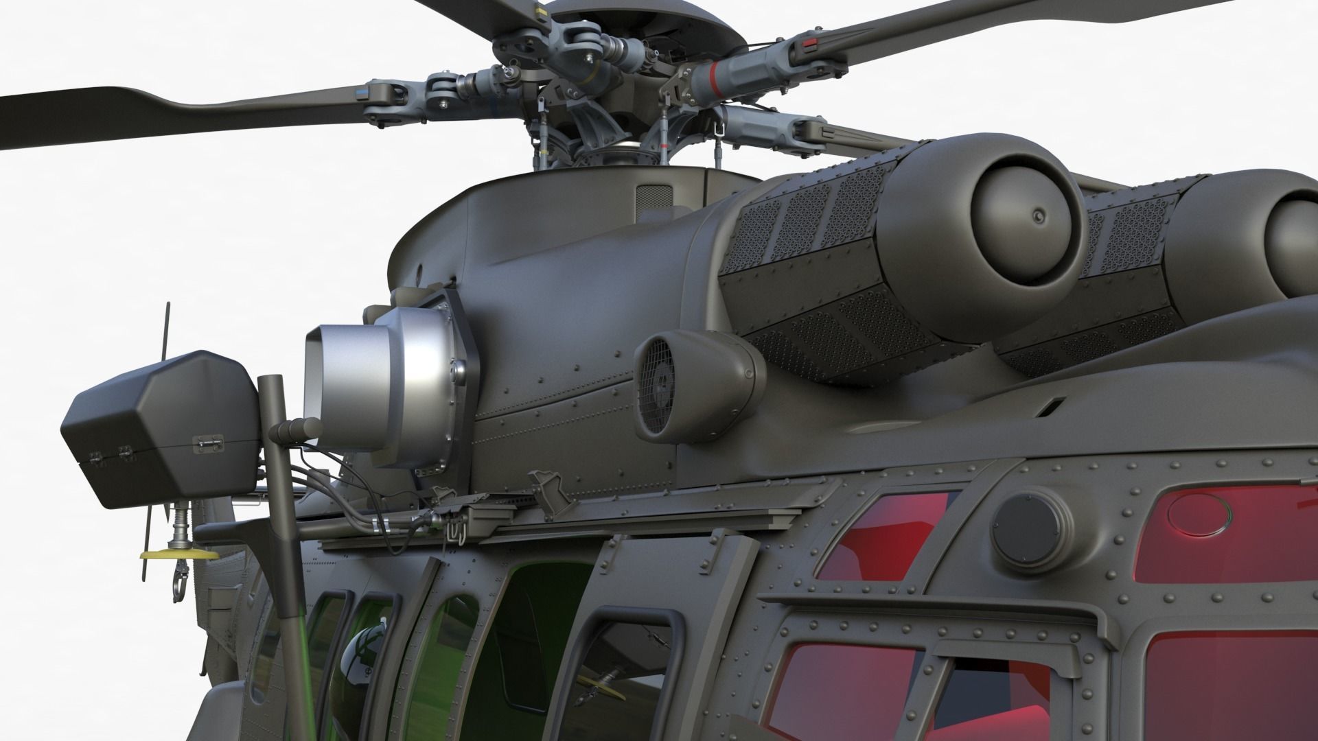 Eurocopter EC 725 High Detail 3ds max Vray 3D model_30