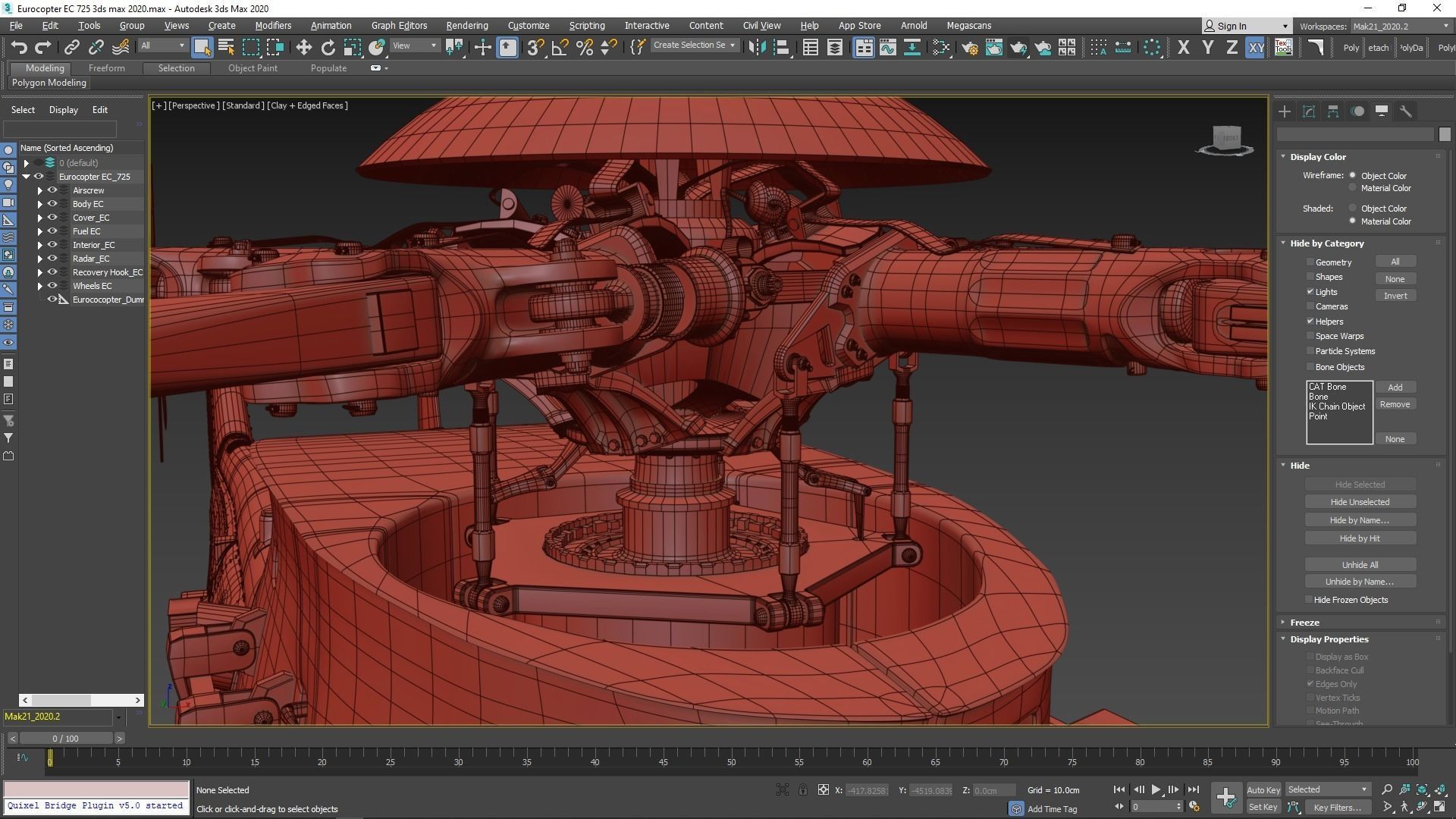 Eurocopter EC 725 High Detail 3ds max Vray 3D model_98