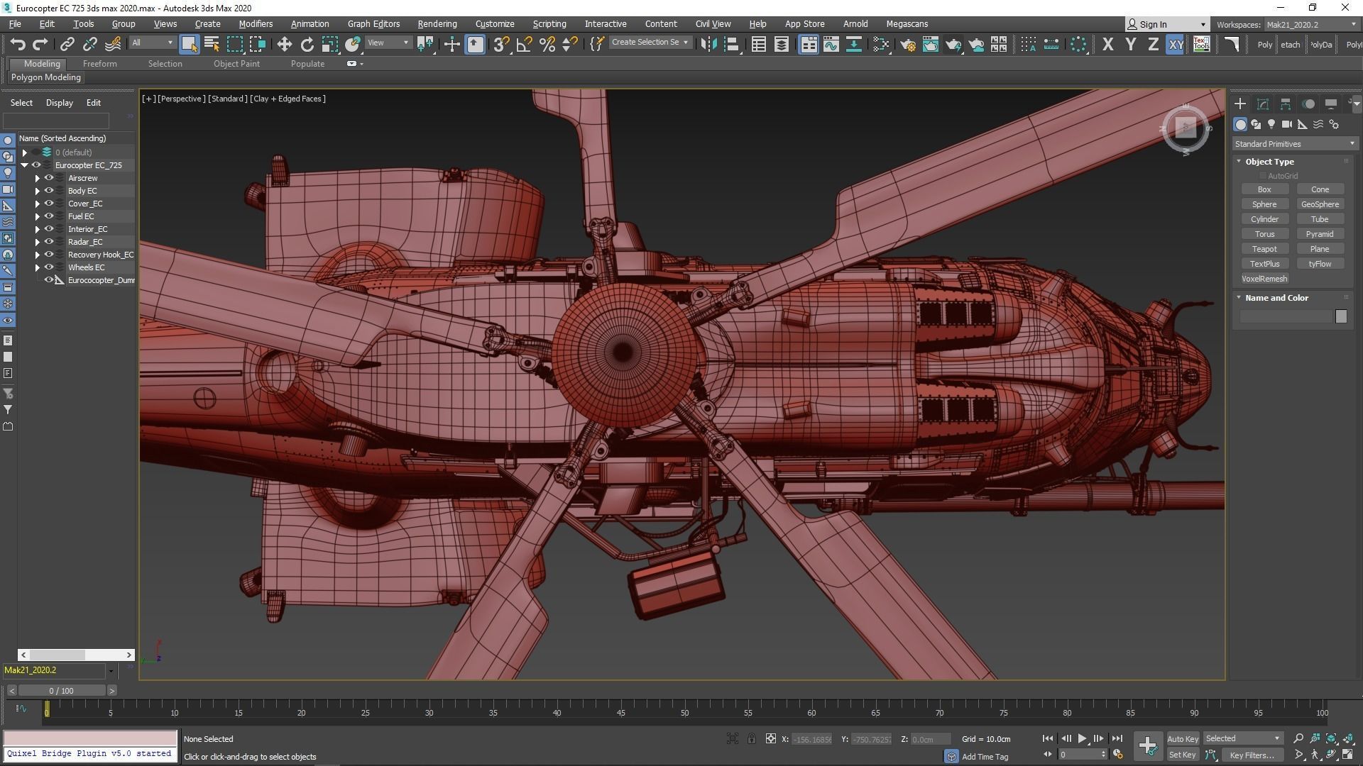 Eurocopter EC 725 High Detail 3ds max Vray 3D model_142
