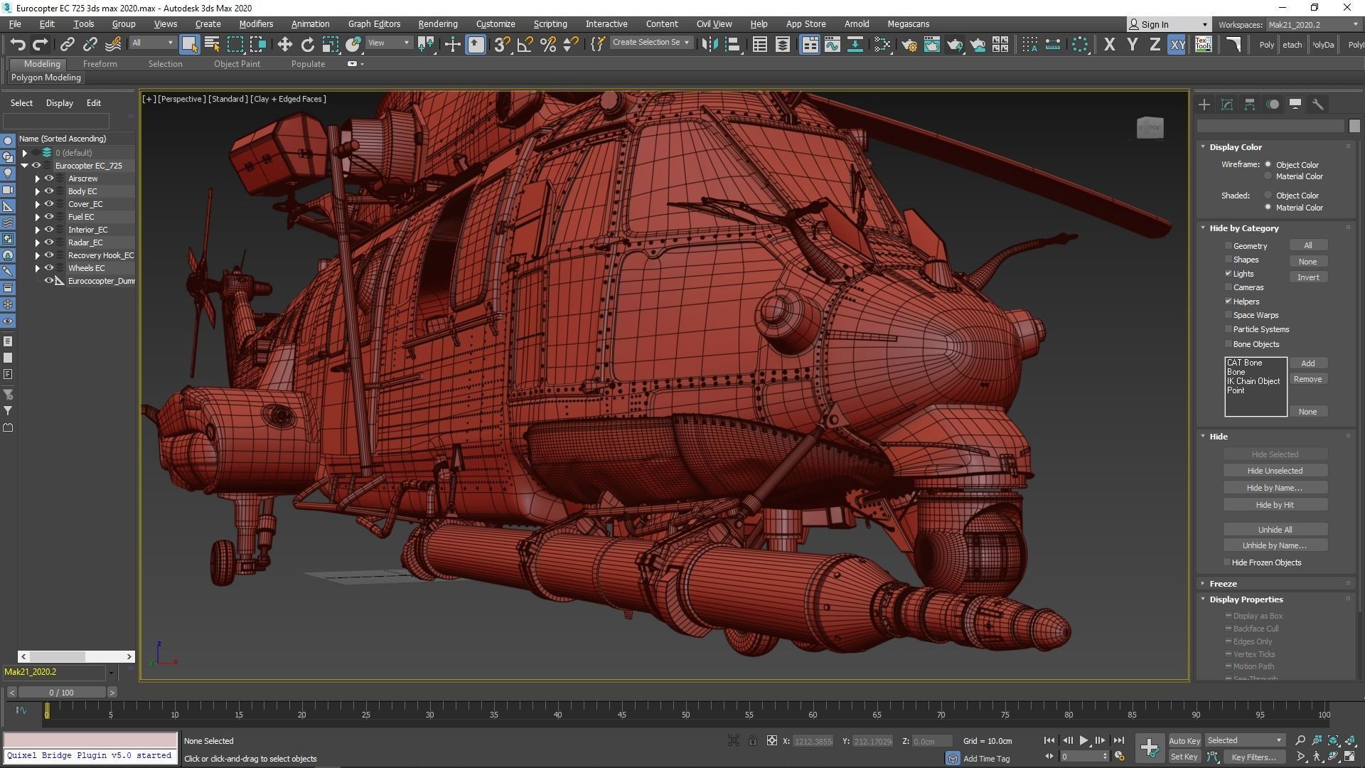 Eurocopter EC 725 High Detail 3ds max Vray 3D model_96