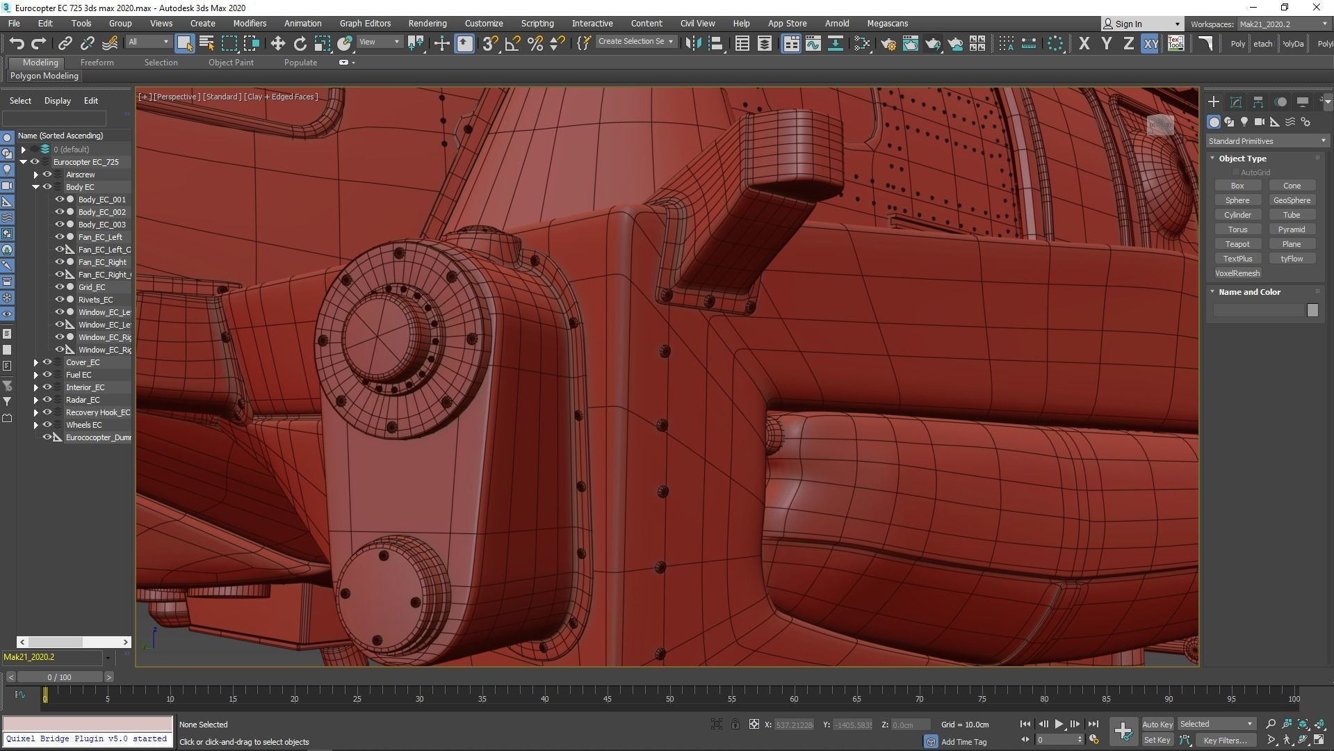 Eurocopter EC 725 High Detail 3ds max Vray 3D model_146