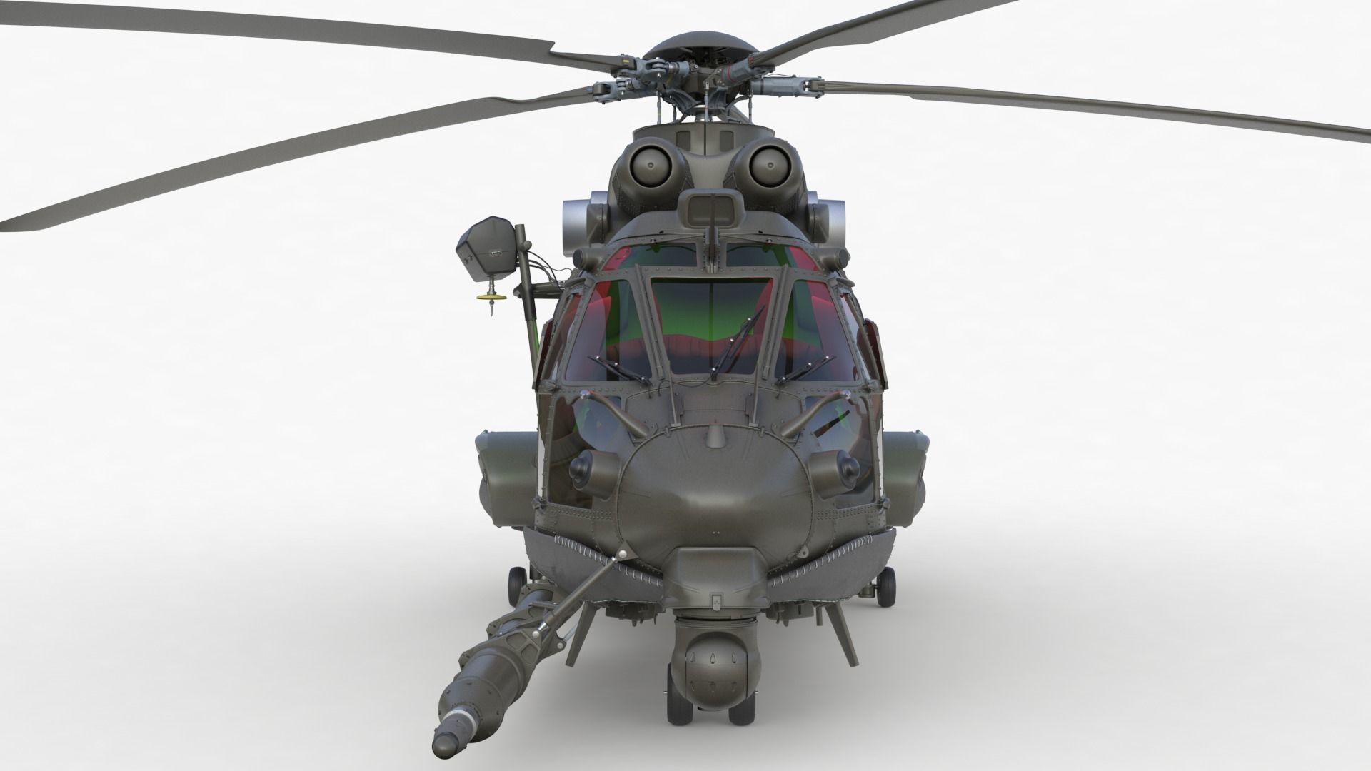 Eurocopter EC 725 High Detail 3ds max Vray 3D model_16