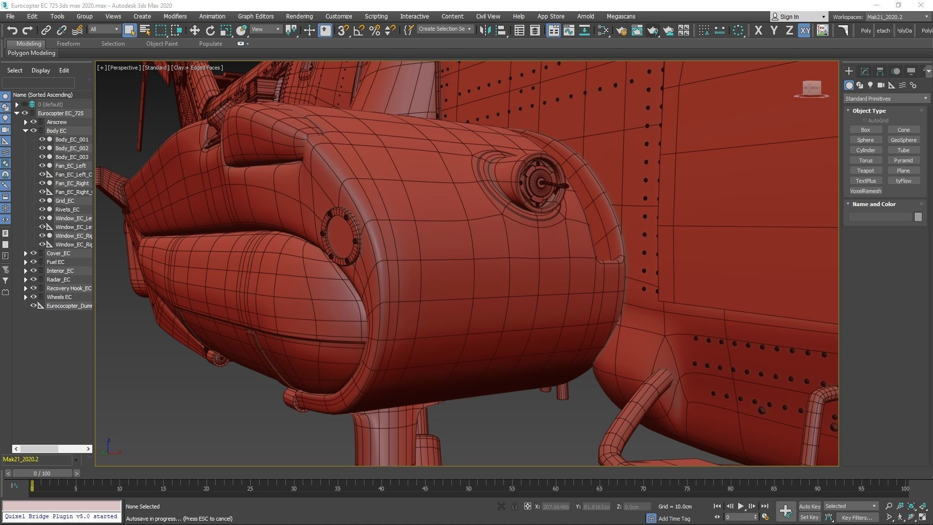 Eurocopter EC 725 High Detail 3ds max Vray 3D model_145