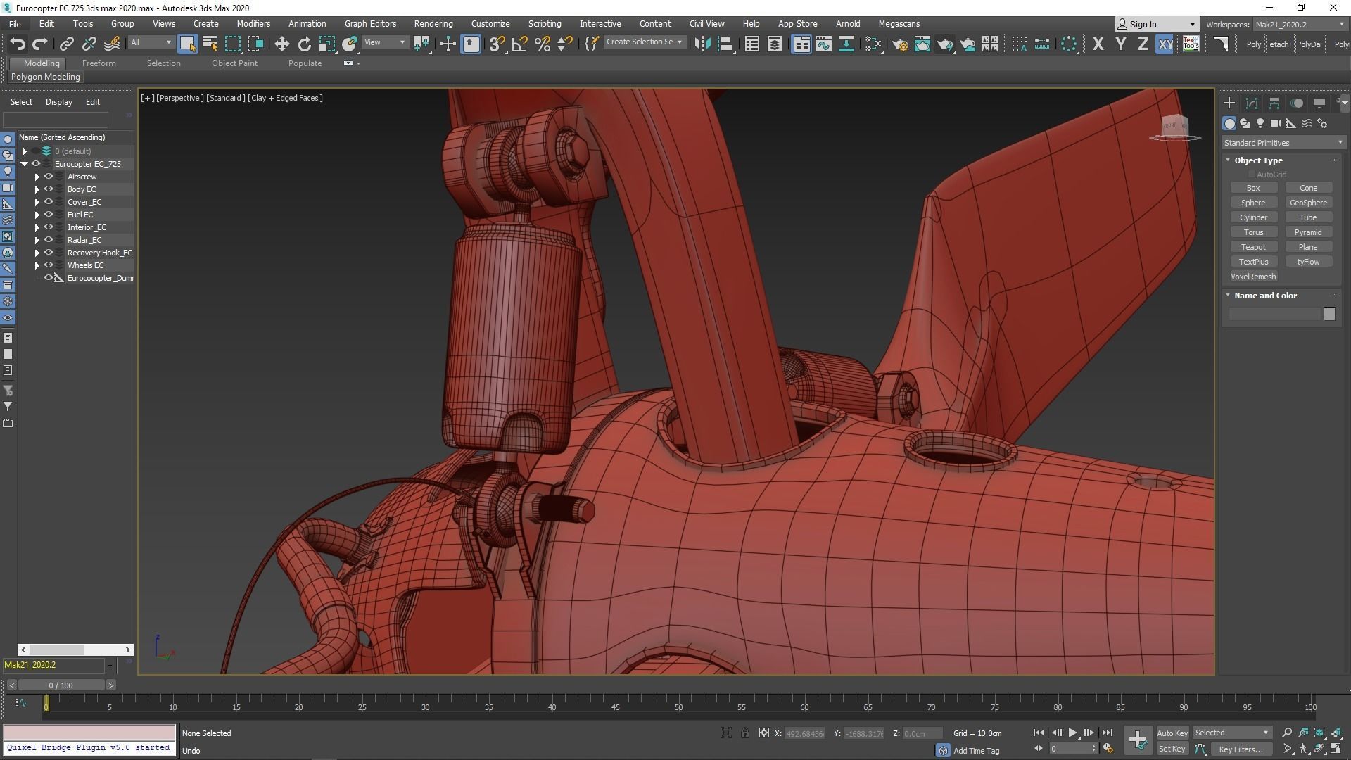 Eurocopter EC 725 High Detail 3ds max Vray 3D model_150