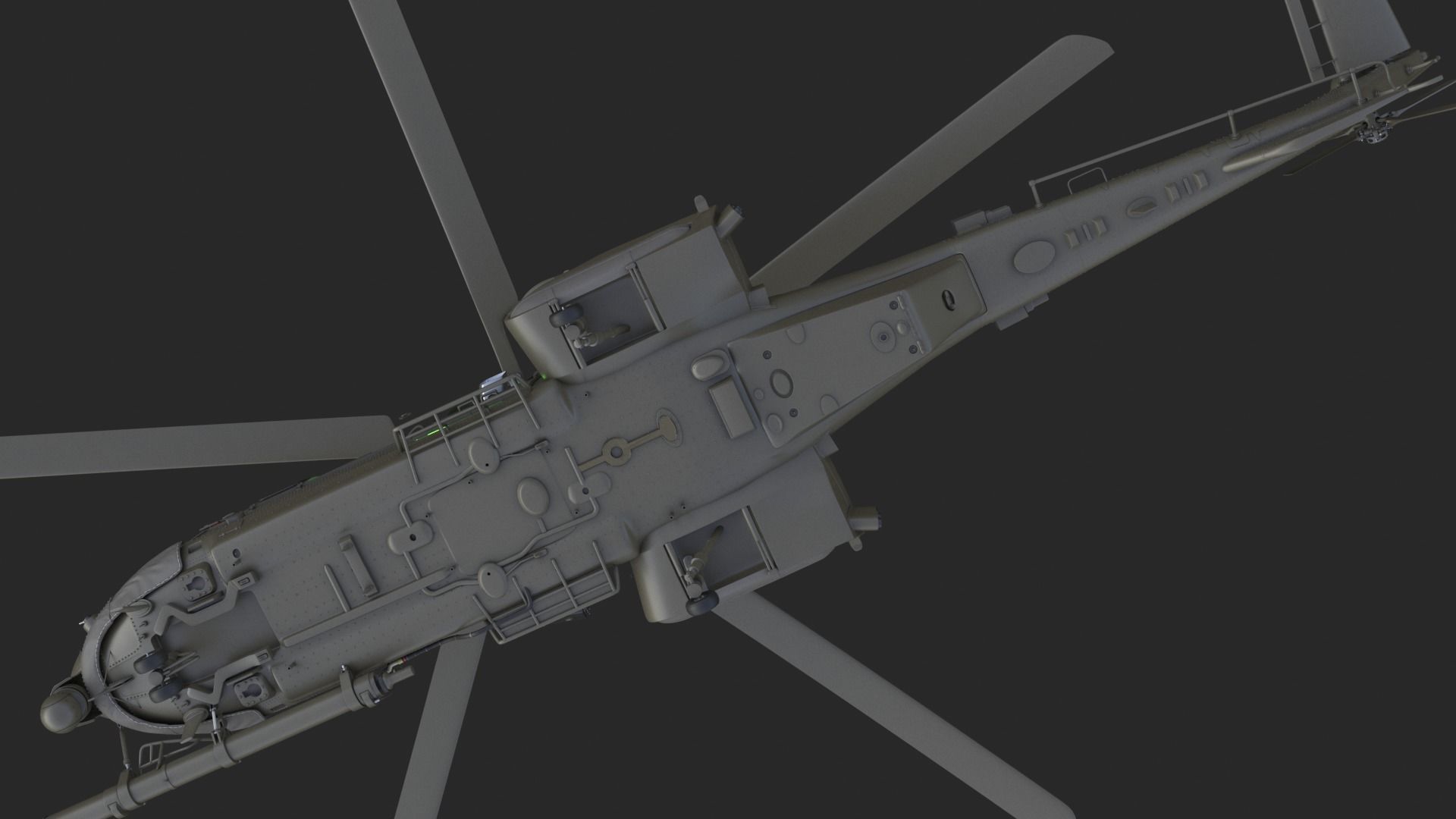 Eurocopter EC 725 High Detail 3ds max Vray 3D model_50
