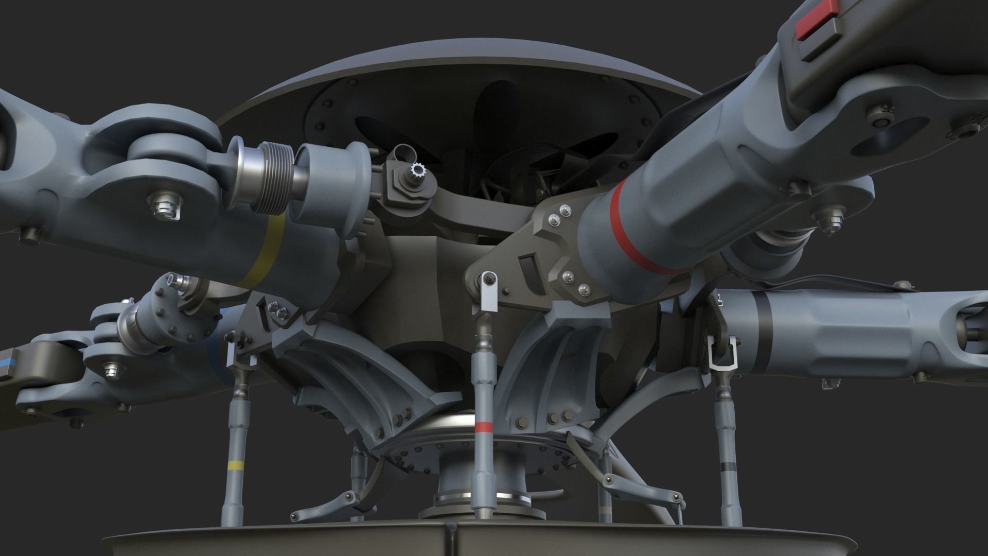 Eurocopter EC 725 High Detail 3ds max Vray 3D model_35