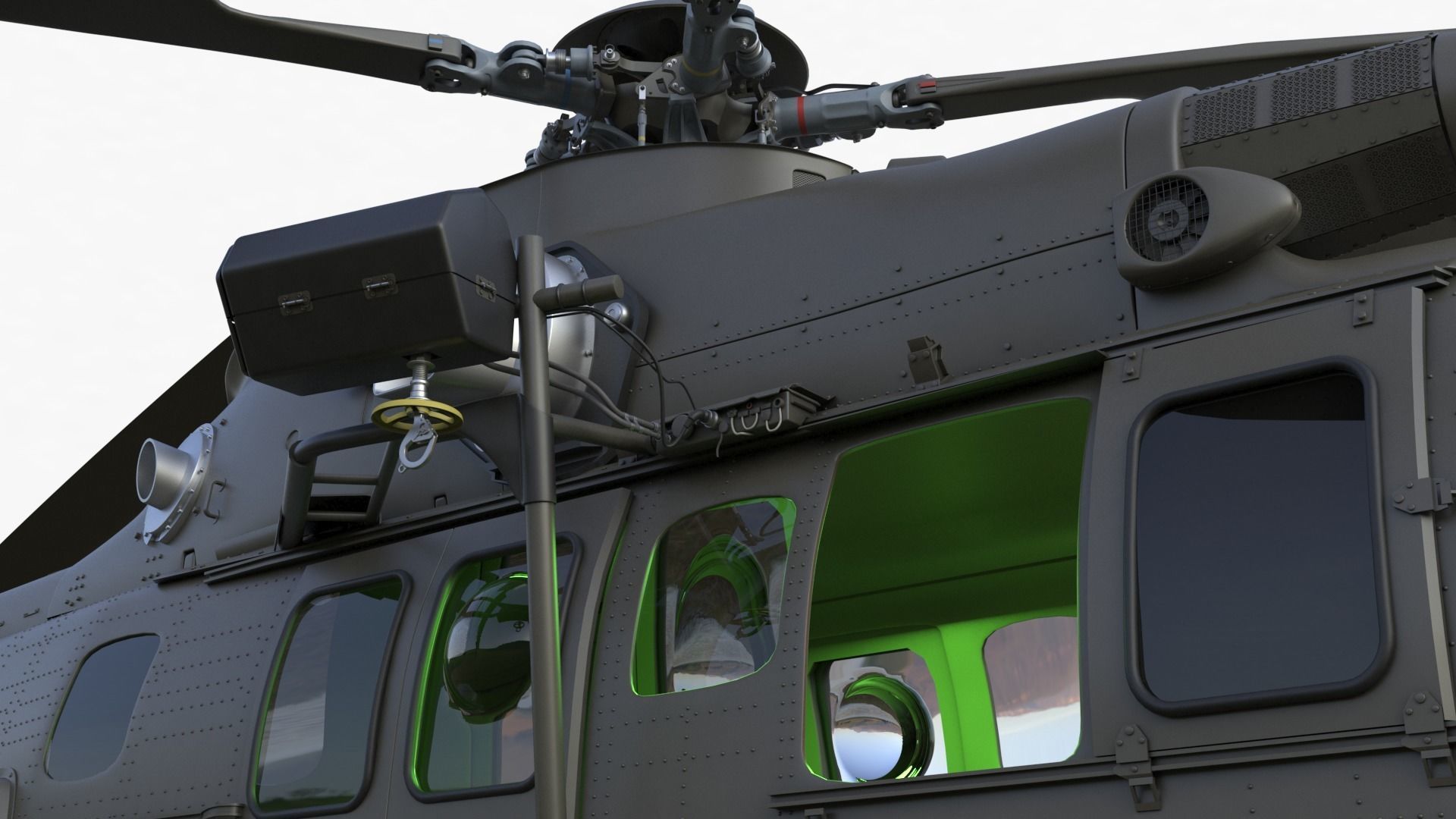 Eurocopter EC 725 High Detail 3ds max Vray 3D model_32
