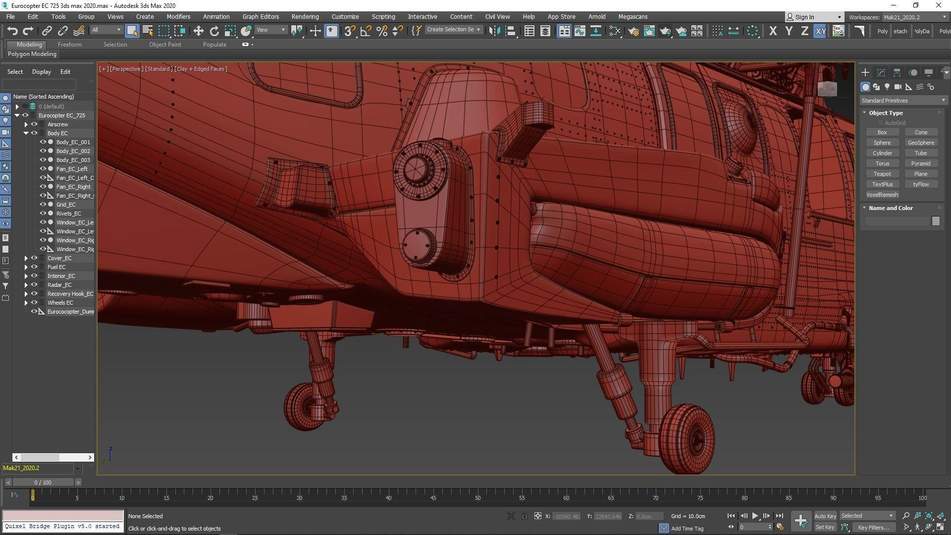 Eurocopter EC 725 High Detail 3ds max Vray 3D model_147