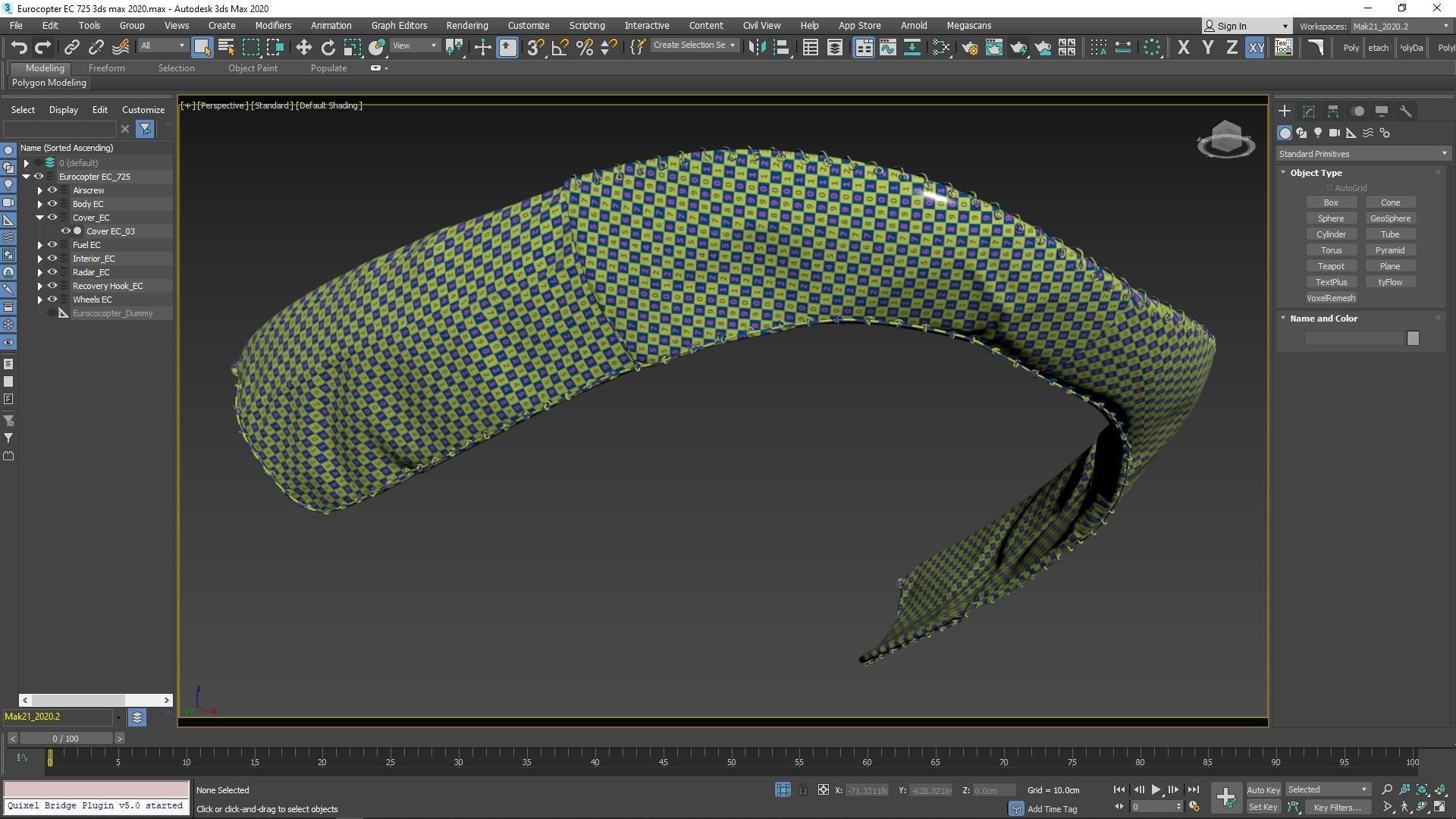 Eurocopter EC 725 High Detail 3ds max Vray 3D model_85