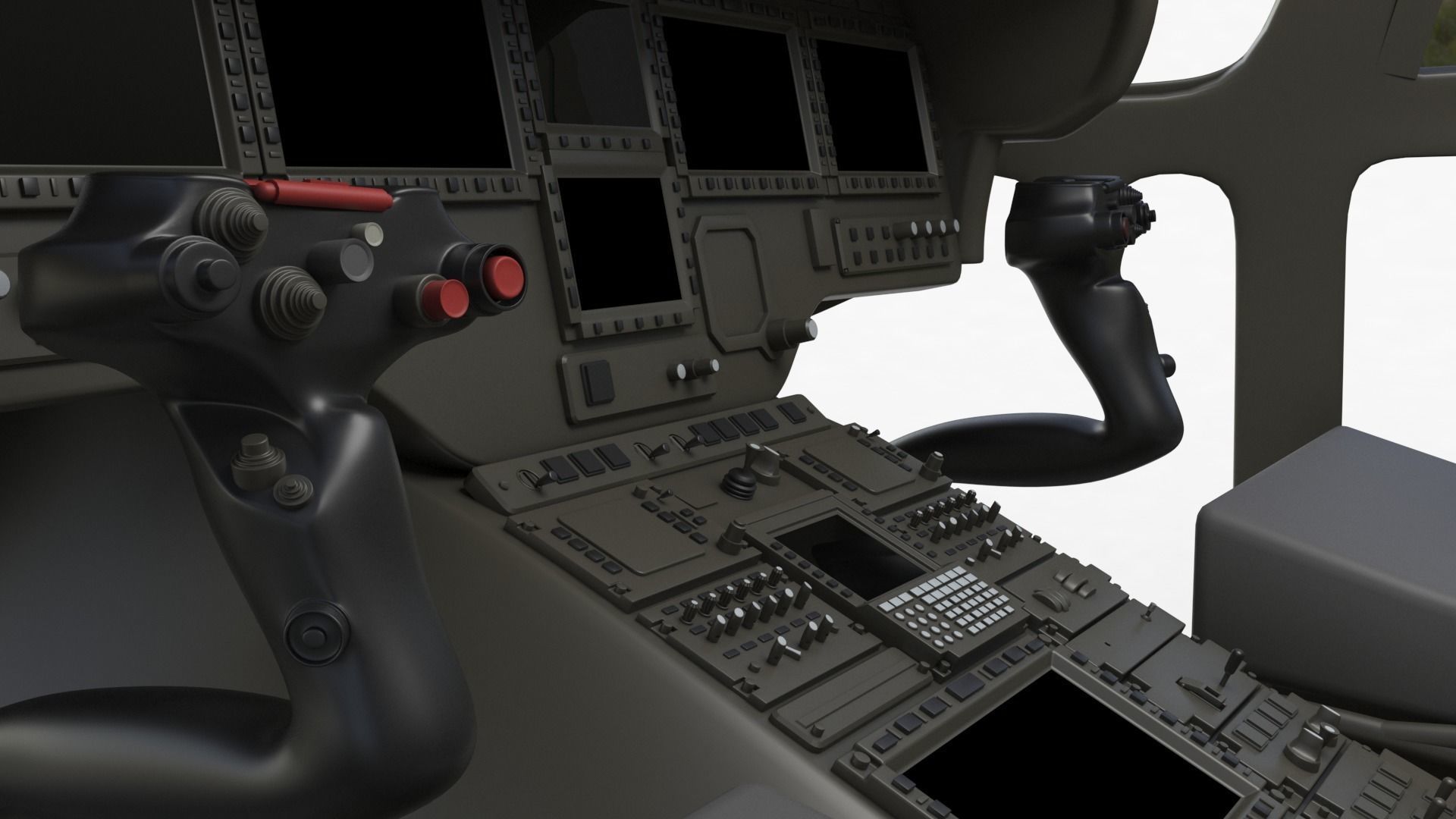 Eurocopter EC 725 High Detail 3ds max Vray 3D model_56