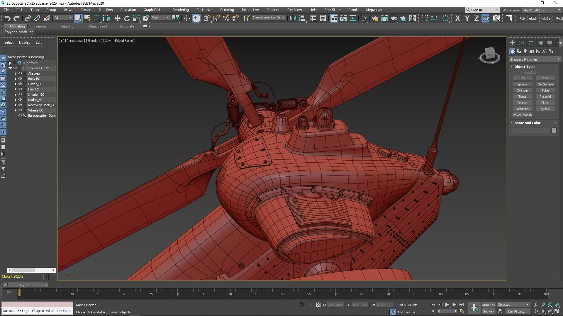 Eurocopter EC 725 High Detail 3ds max Vray 3D model_152