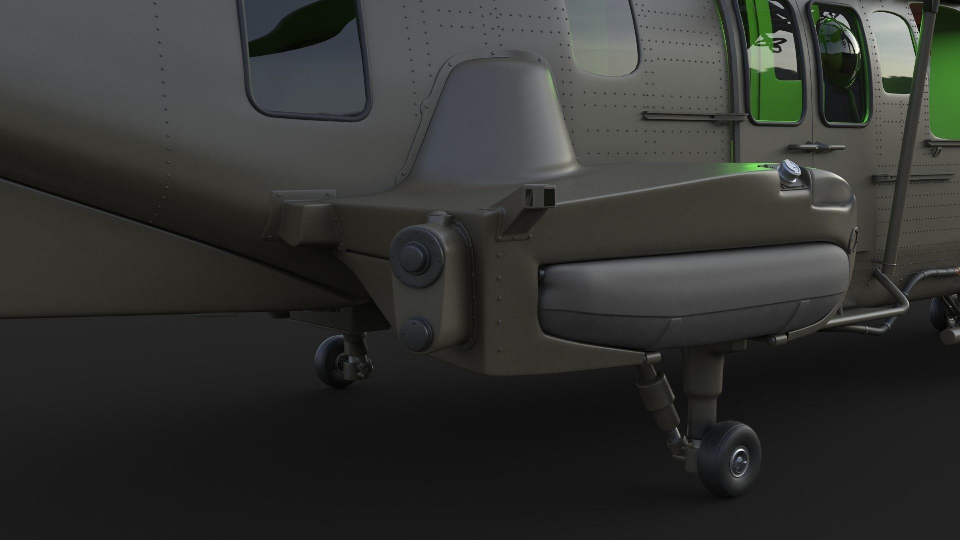 Eurocopter EC 725 High Detail 3ds max Vray 3D model_41