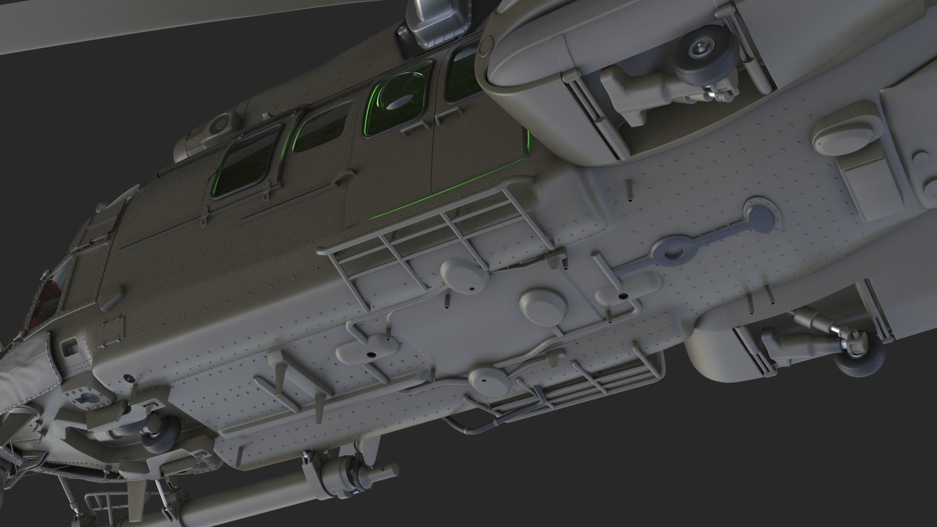 Eurocopter EC 725 High Detail 3ds max Vray 3D model_51