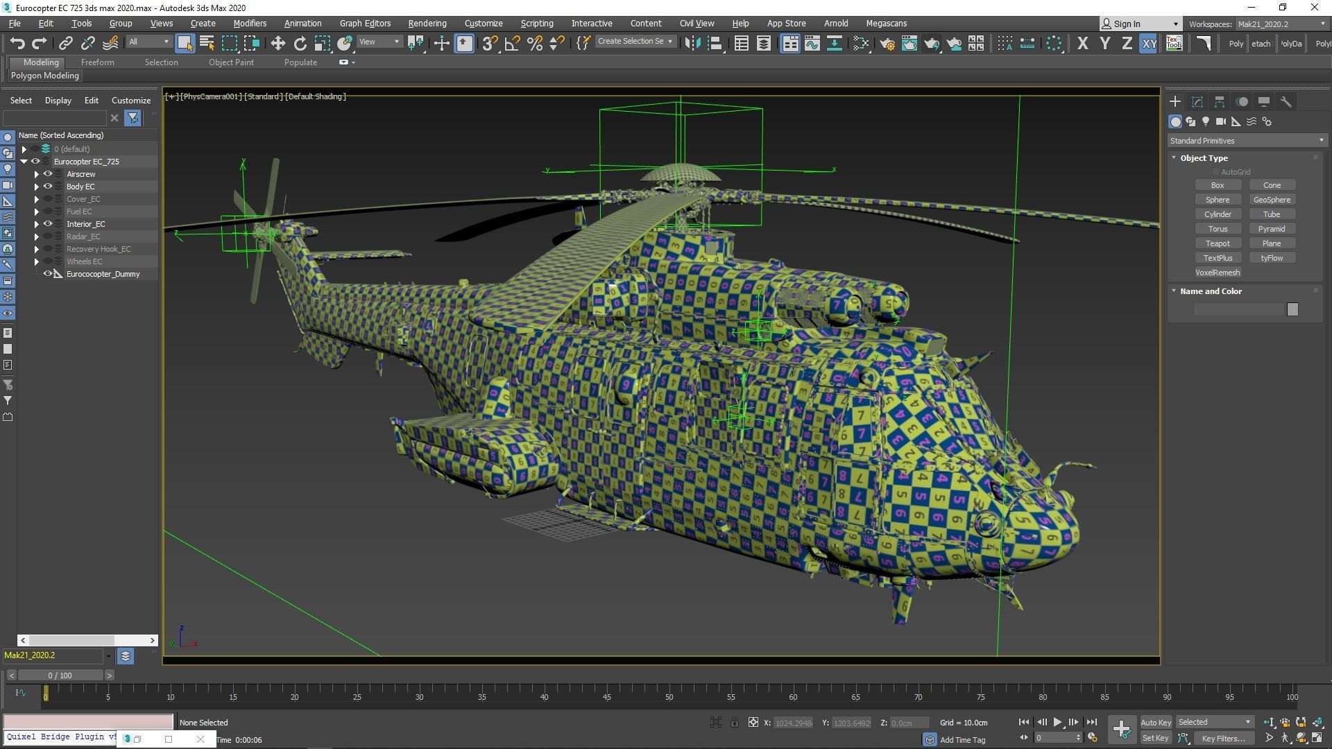 Eurocopter EC 725 High Detail 3ds max Vray 3D model_78