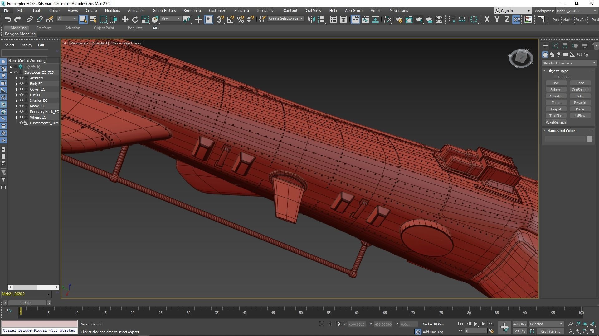 Eurocopter EC 725 High Detail 3ds max Vray 3D model_148