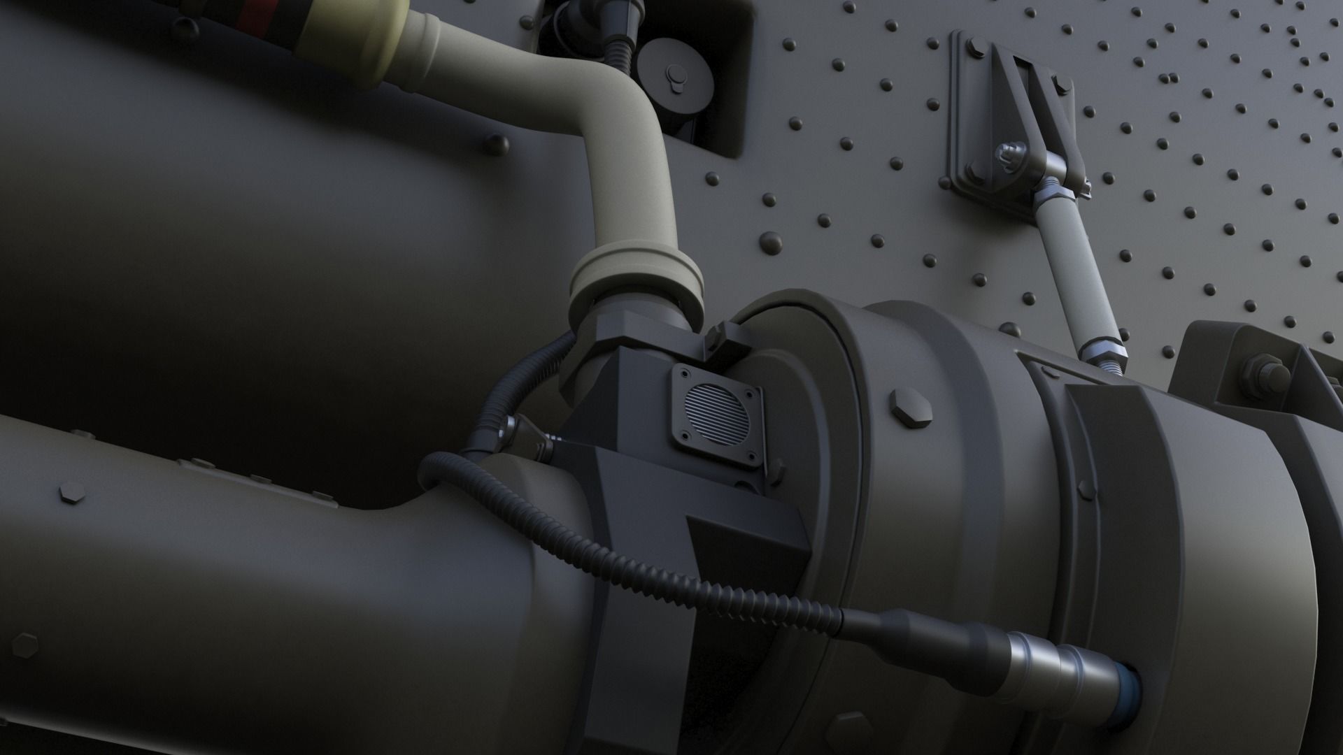 Eurocopter EC 725 High Detail 3ds max Vray 3D model_46