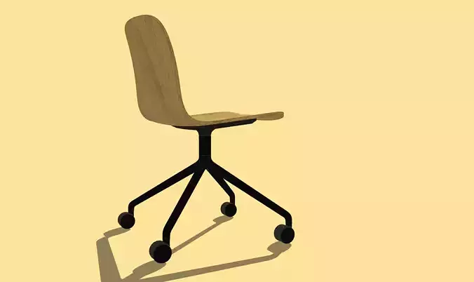 MUUTO 1 chair on wheels