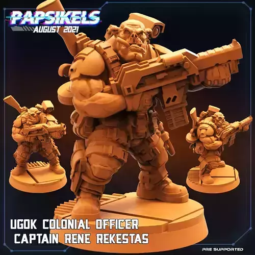 UGOK SPECIAL ACTION FORCE FIGHTER B EDDIE REKESTAS 3D print model