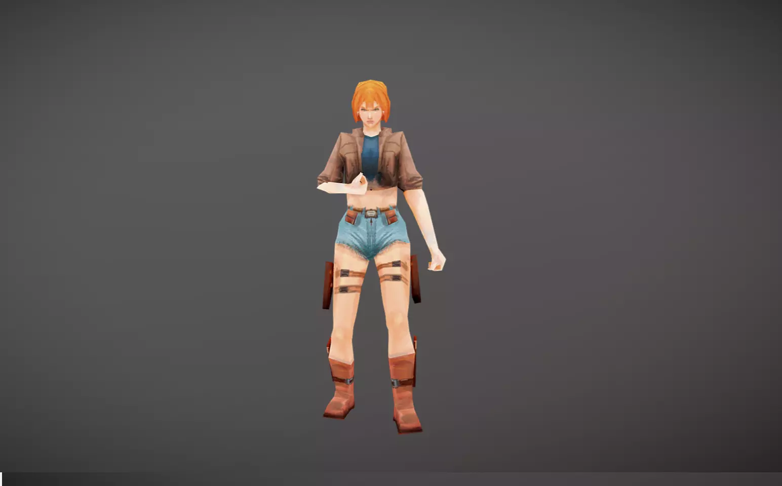 Marie Survivor Free low-poly 3D model