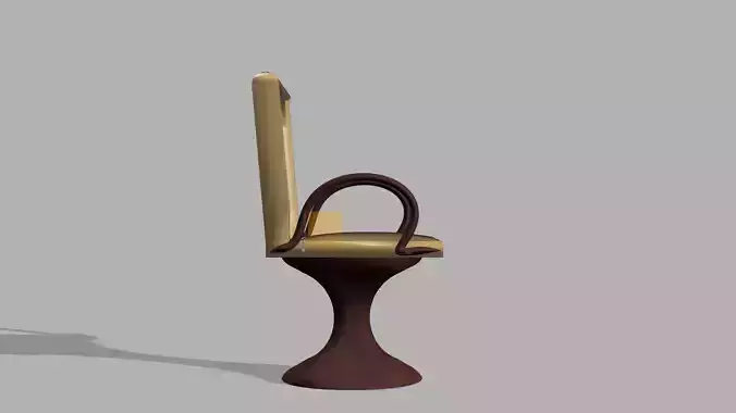 chair with one leg 3D model