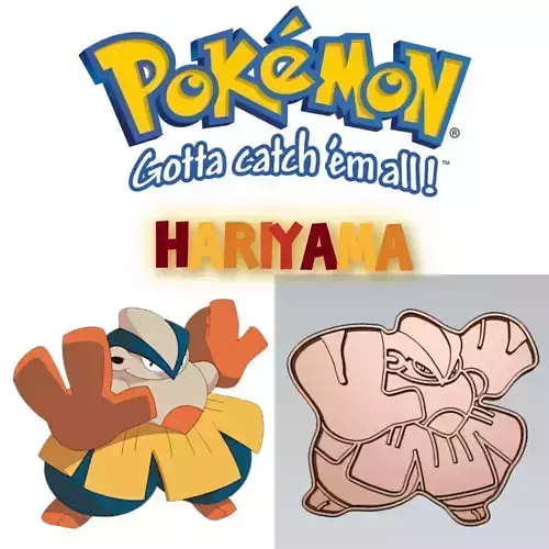 Amazing Pokemon Hariyama Cookie Cutter Stamp Cake Decorating 