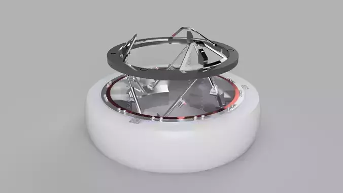International docking system adepter simplified 3D model