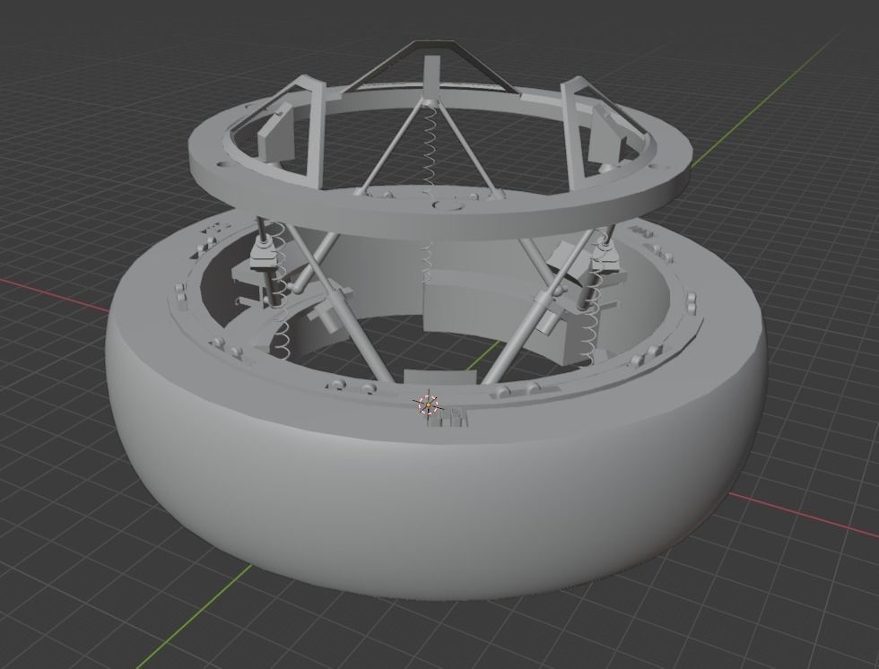 International docking system adepter simplified 3D model_10