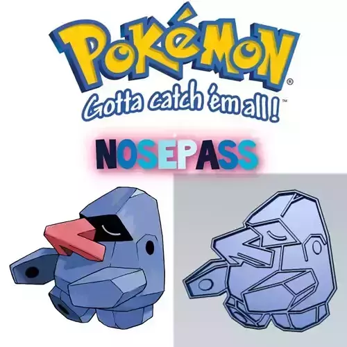 Amazing Pokemon Nosepass Cookie Cutter Stamp Cake Decorating 