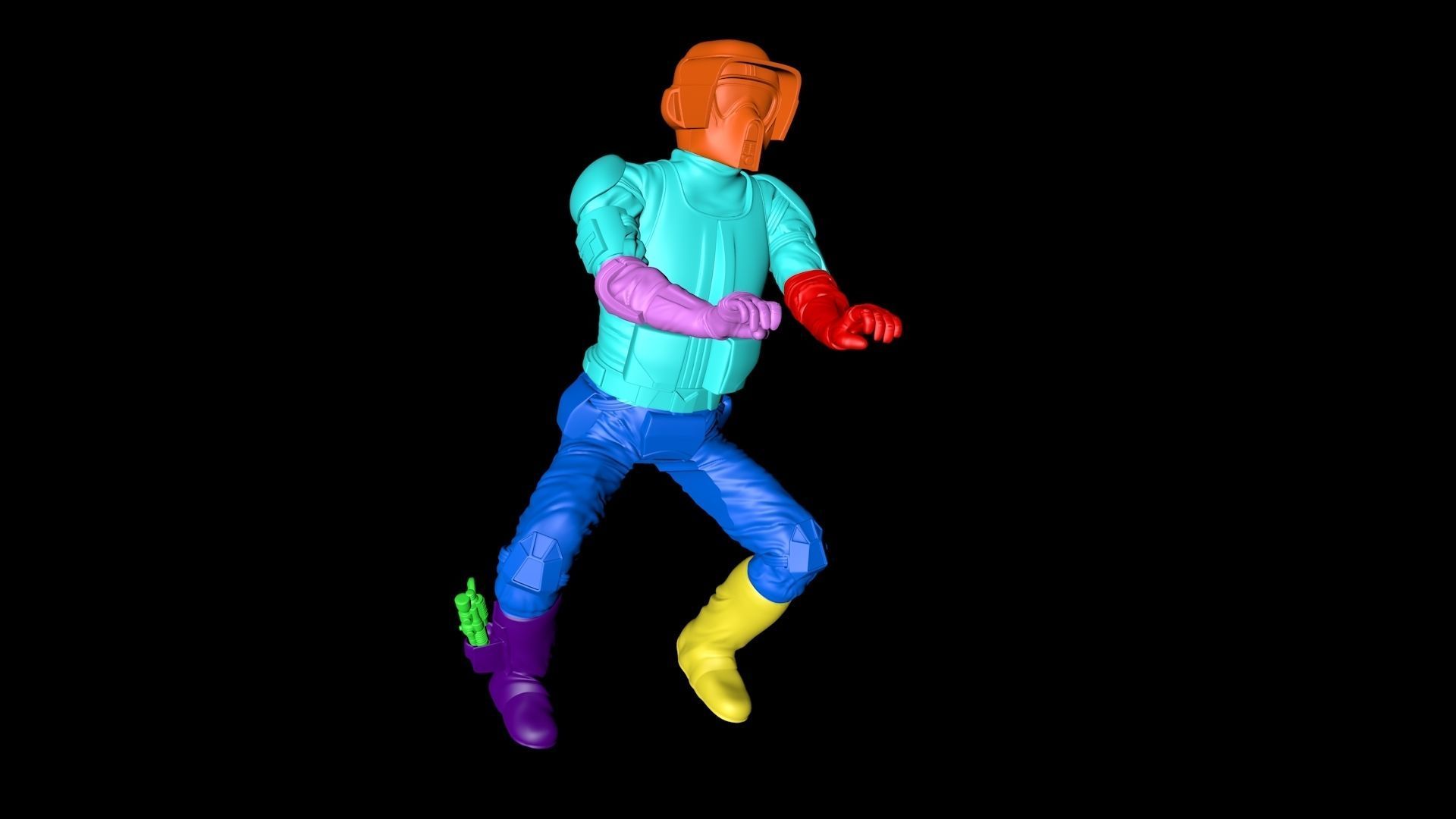 Mandalorian - Speeder bike with Yoda 3D print model_18