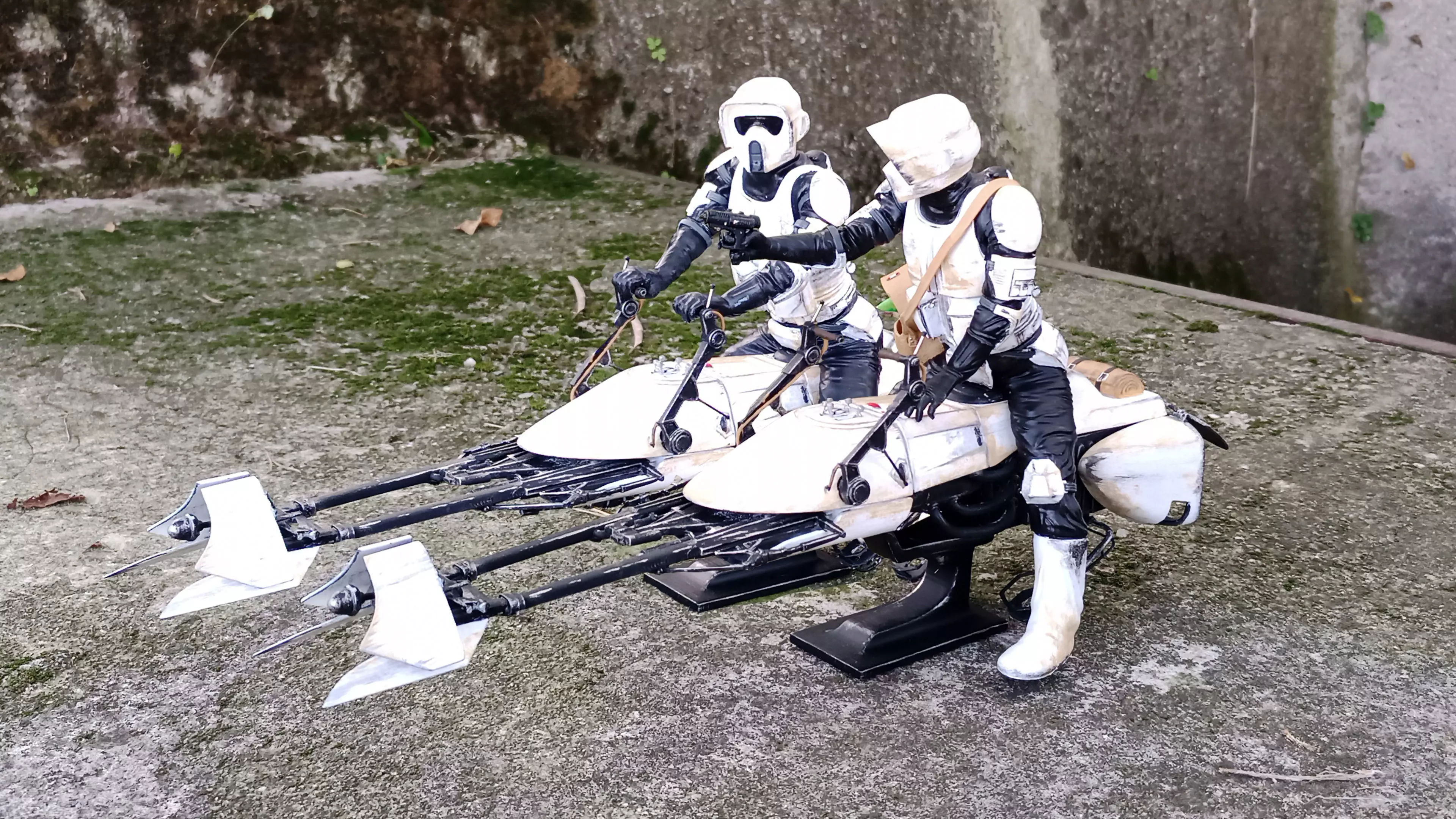 Mandalorian - Speeder bike with Yoda 3D print model_0
