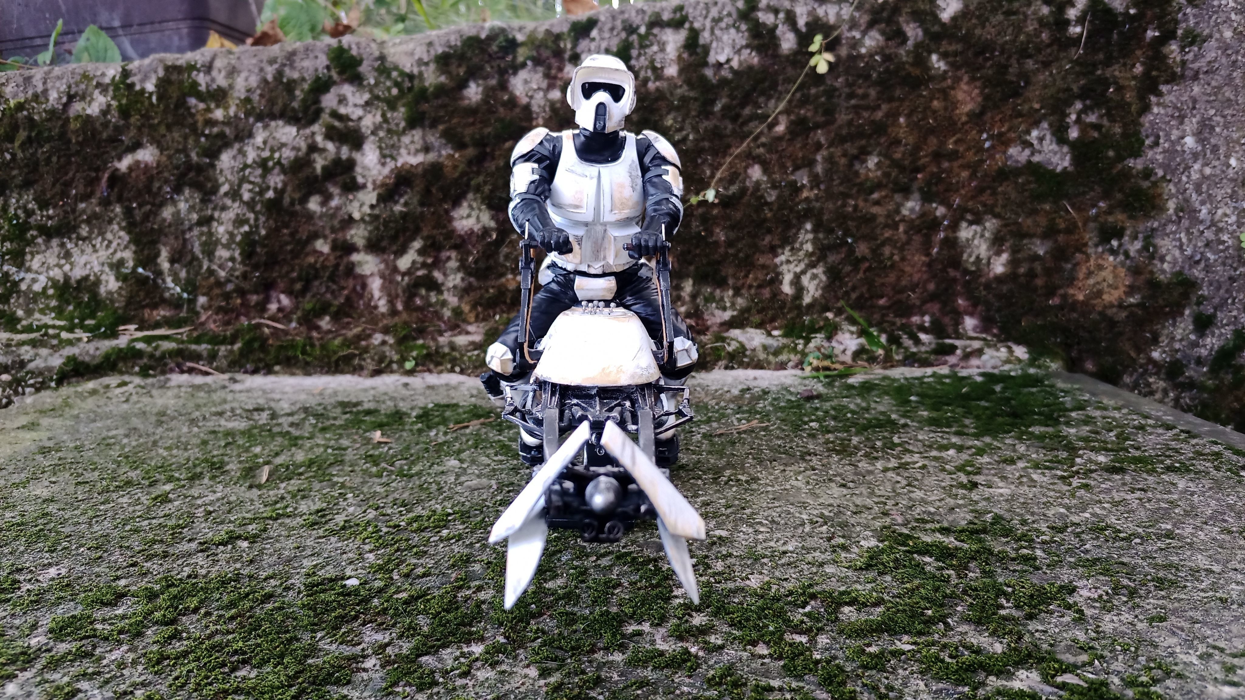 Mandalorian - Speeder bike with Yoda 3D print model_10