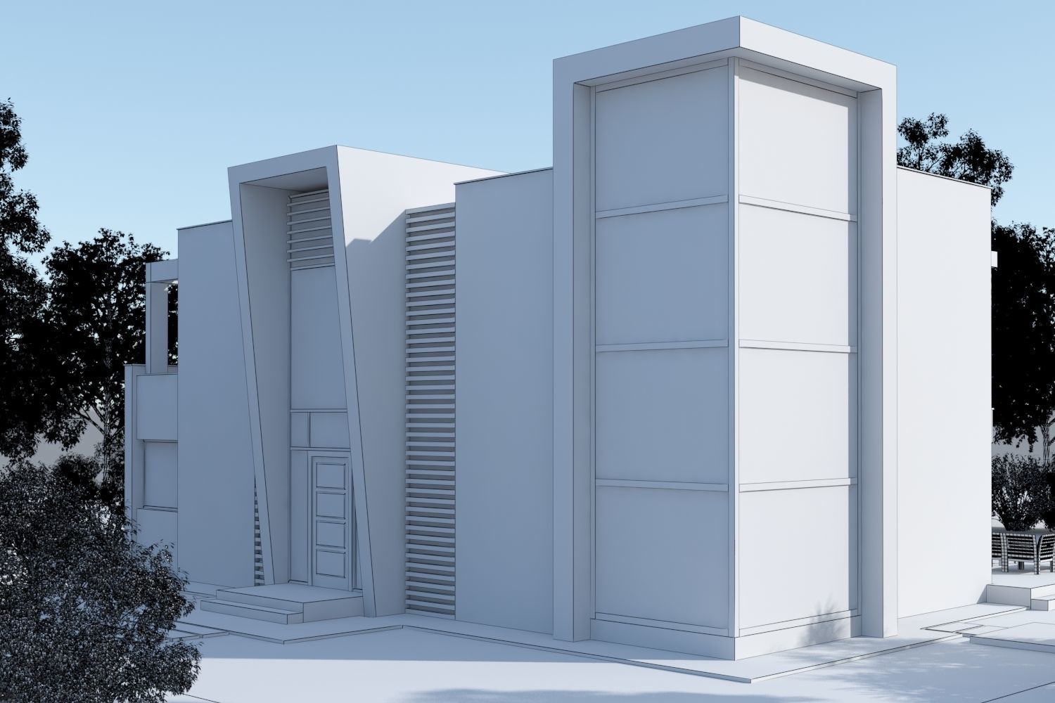 Modern Villa Design 3D model_5