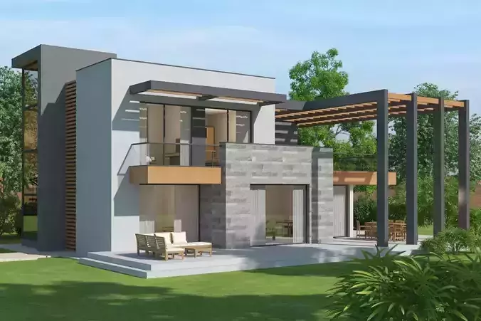 Modern Villa Design 3D model
