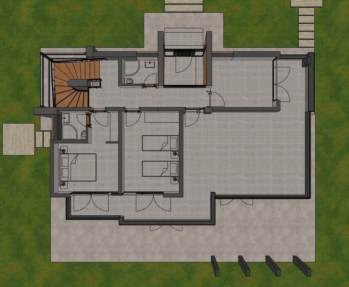 Modern Villa Design 3D model_7