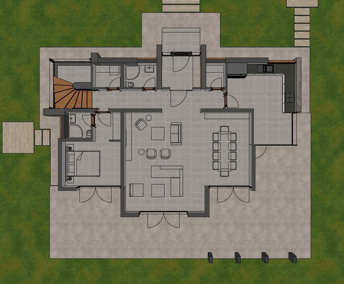 Modern Villa Design 3D model_6
